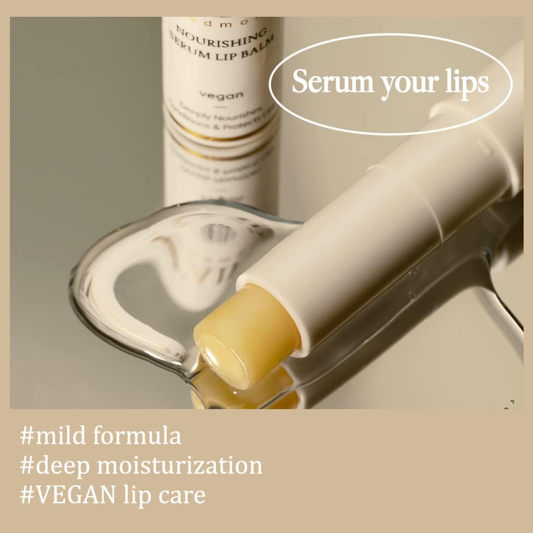 Baume sérum pour lèvres d'Alba, applicateur avec gel crème jaune clair