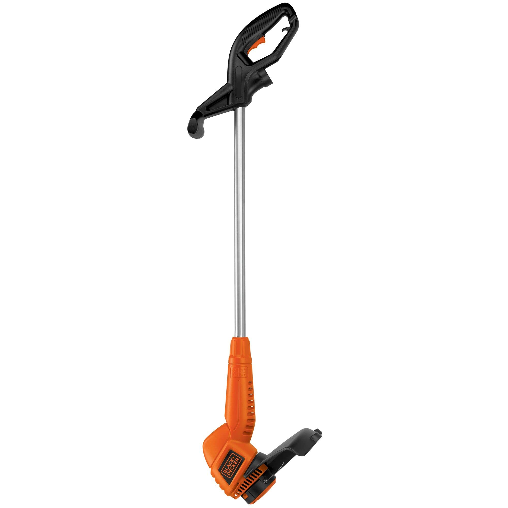 Coupe-bordures électrique BLACK+DECKER à fil, poignée orange et manche noir