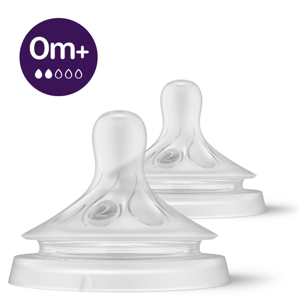 Philips Avent Natural Response Nipples, Extra Fast Flow (Flow 5), 6m+, 4-pack, SCY965/44