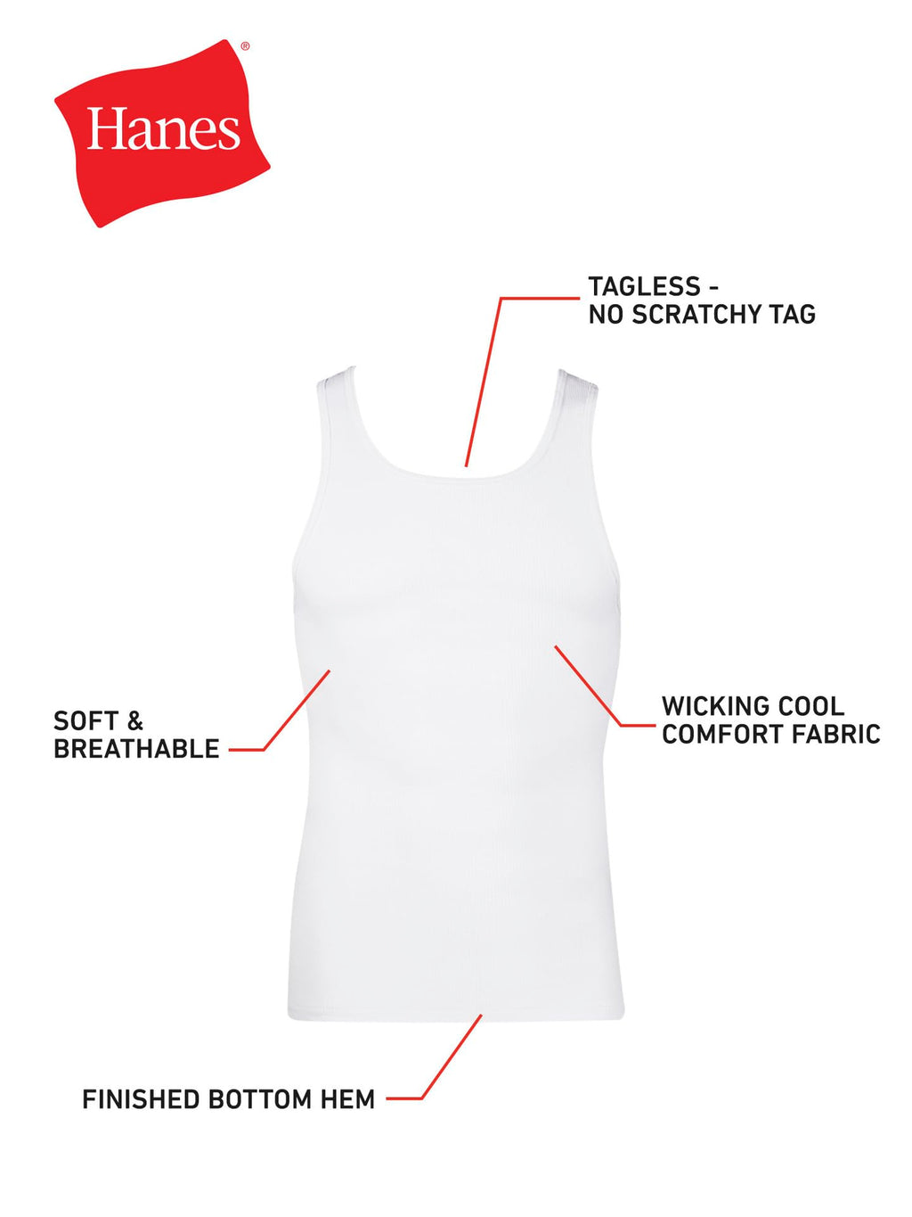 Hanes Men’s Ribbed Tank
