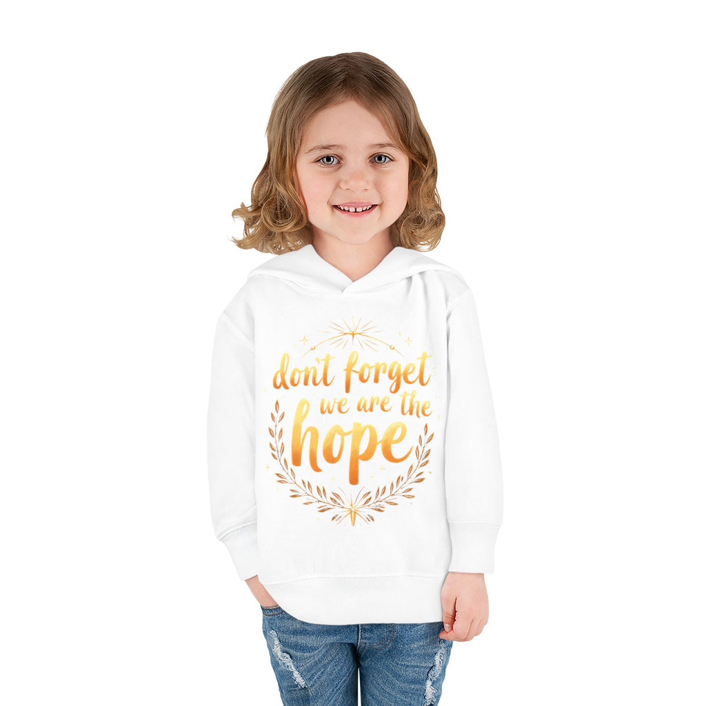 Hopeful Toddler Pullover Fleece Hoodie, Cute Youth Sweatshirt, Inspirational Kids Gear, Cozy Children’s Apparel, Perfect Gift for Birthdays
