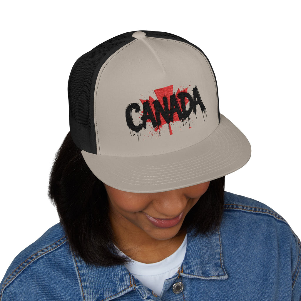 Canada Embroidered 5 Panel Trucker Cap, Casual Cap, Adjustable Hat, Outdoor Accessory, Canadian Pride Apparel, Gift for Him, casquette
