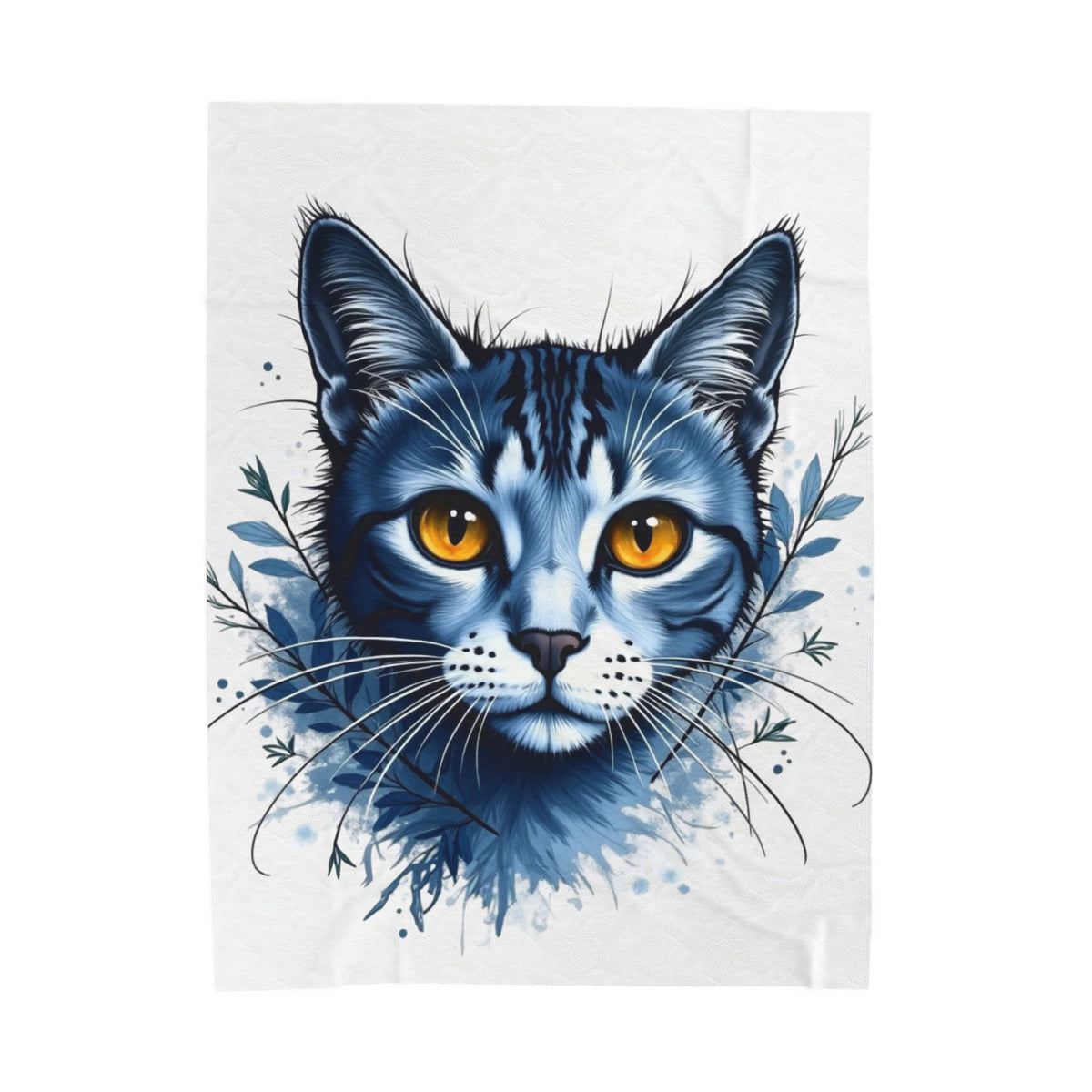 Cozy Cat-Themed Velveteen Plush Blanket for Cat Lovers, Warm Home Decor, Gift for Pet Owners, Soft Throw Blanket, Cat Lover's Gift, chat