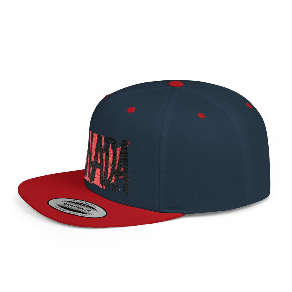 Canada Flat Bill Snapback Cap, Trendy Canada Hat, Stylish Gift, casquette