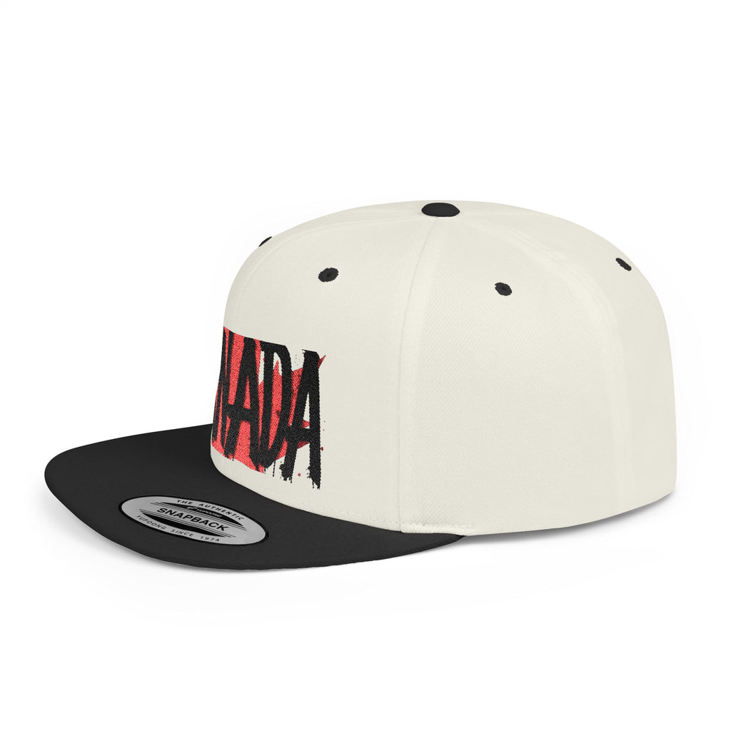 Canada Flat Bill Snapback Cap, Trendy Canada Hat, Stylish Gift, casquette