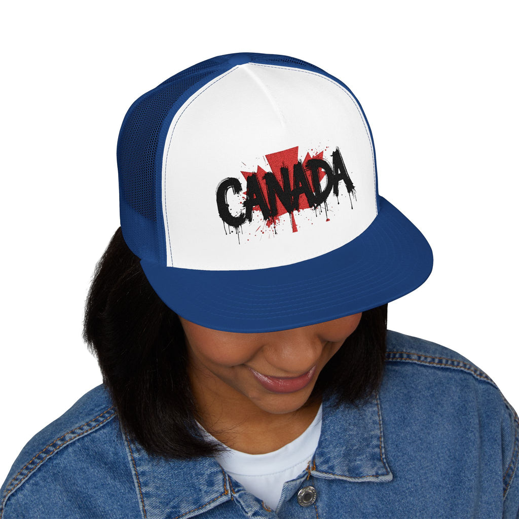 Canada Embroidered 5 Panel Trucker Cap, Casual Cap, Adjustable Hat, Outdoor Accessory, Canadian Pride Apparel, Gift for Him, casquette