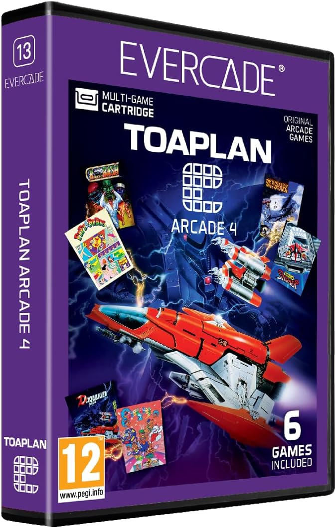 Boîtier du jeu EVERCADE Toaplan Arcade 4, collection 6 jeux inclus