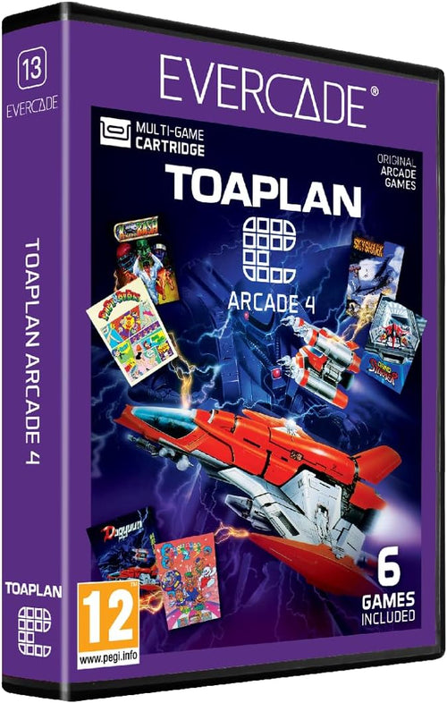 Boîtier du jeu EVERCADE Toaplan Arcade 4, collection 6 jeux inclus