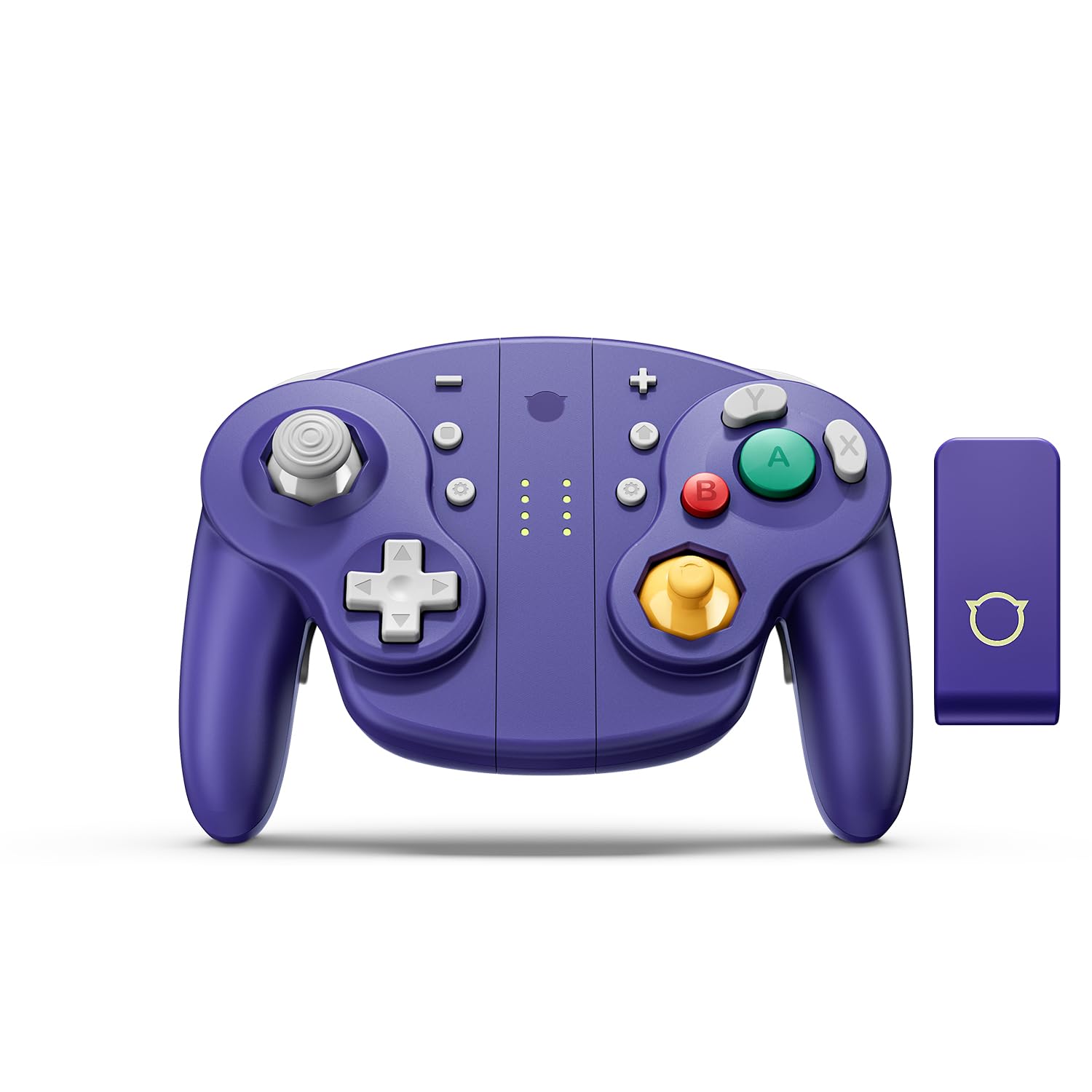 Manette sans fil NYXI Hyperion 3, version violette, croix directionnelle et boutons A/B/X/Y