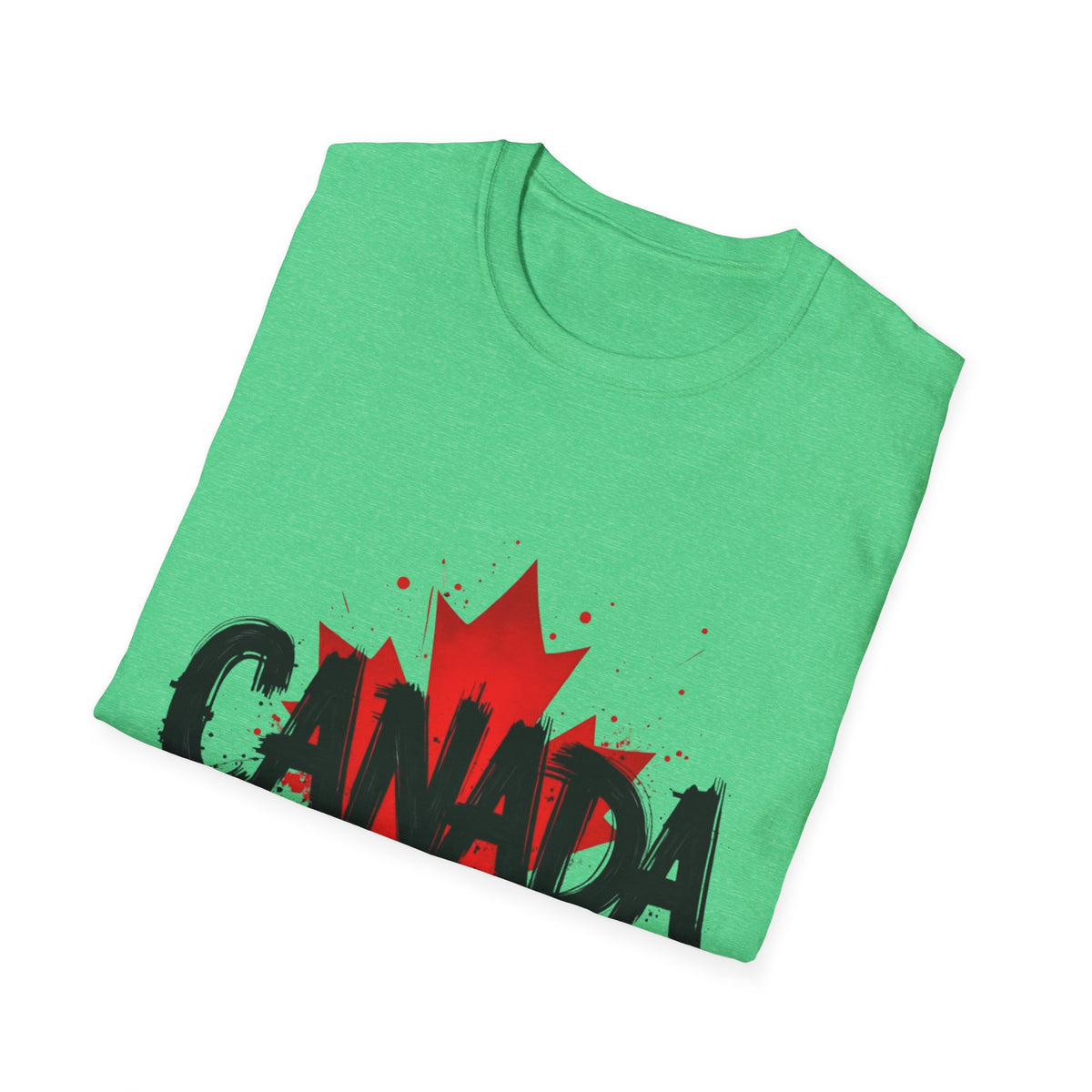 Canada Maple Leaf Unisex Softstyle T-Shirt | Canada Day, Canada Gift, Graphic Tee, Landscape Apparel, Travel Shirt