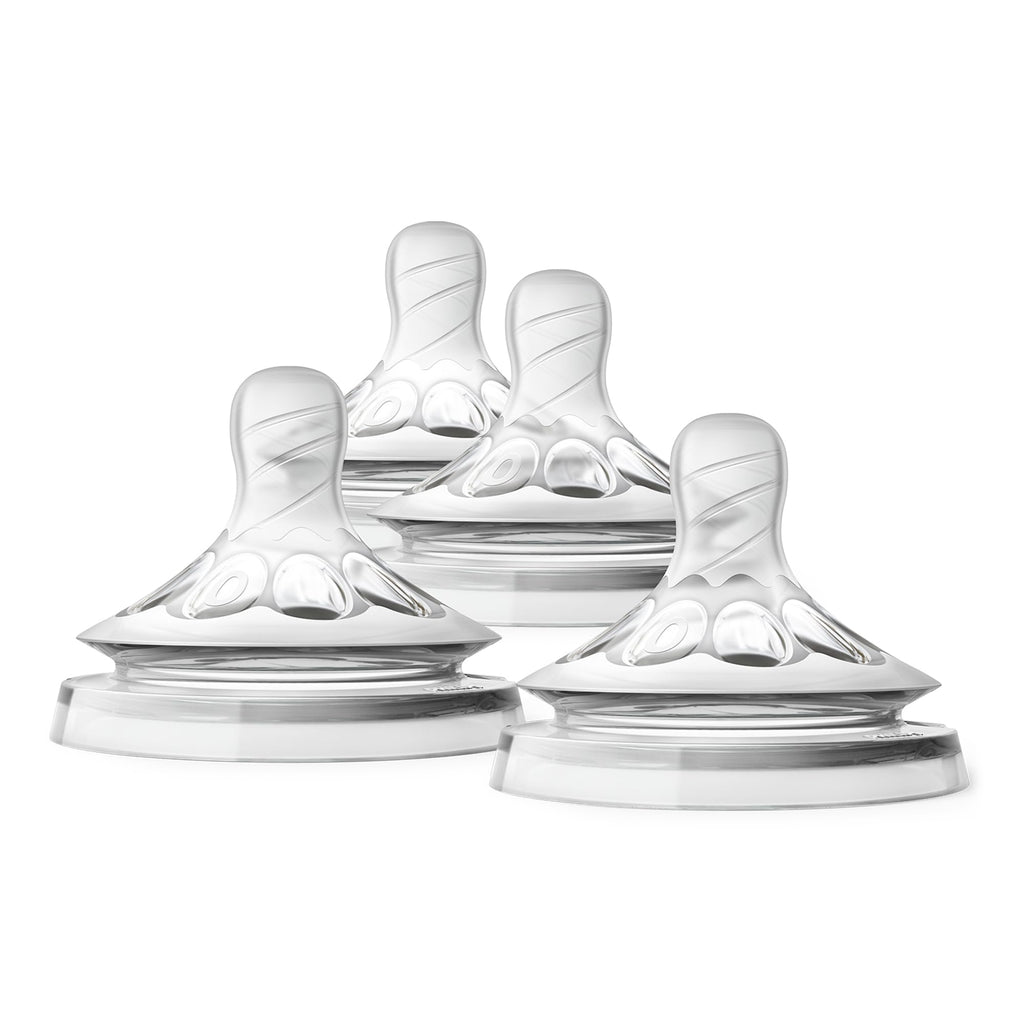 Philips Avent Natural Response Nipples, Extra Fast Flow (Flow 5), 6m+, 4-pack, SCY965/44