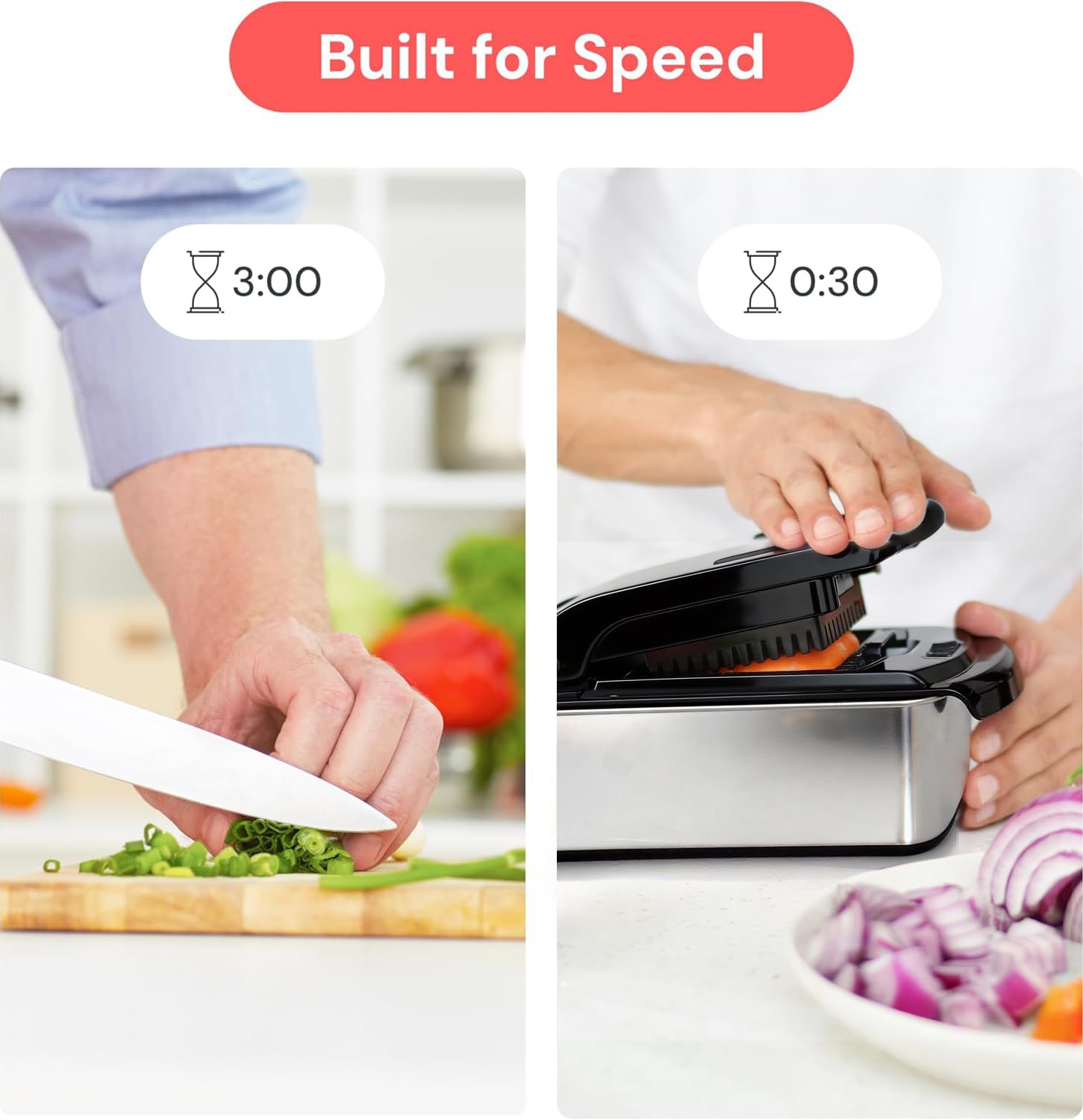 Fullstar Vegetable Chopper & Cutter - Slicer Dicer Spiralizer with Container for Food Veggie Onion Cucumber Tomato Salad Potato French Fry - Kitchen Essentials & Gadgets (PRO 4-in-1, White)