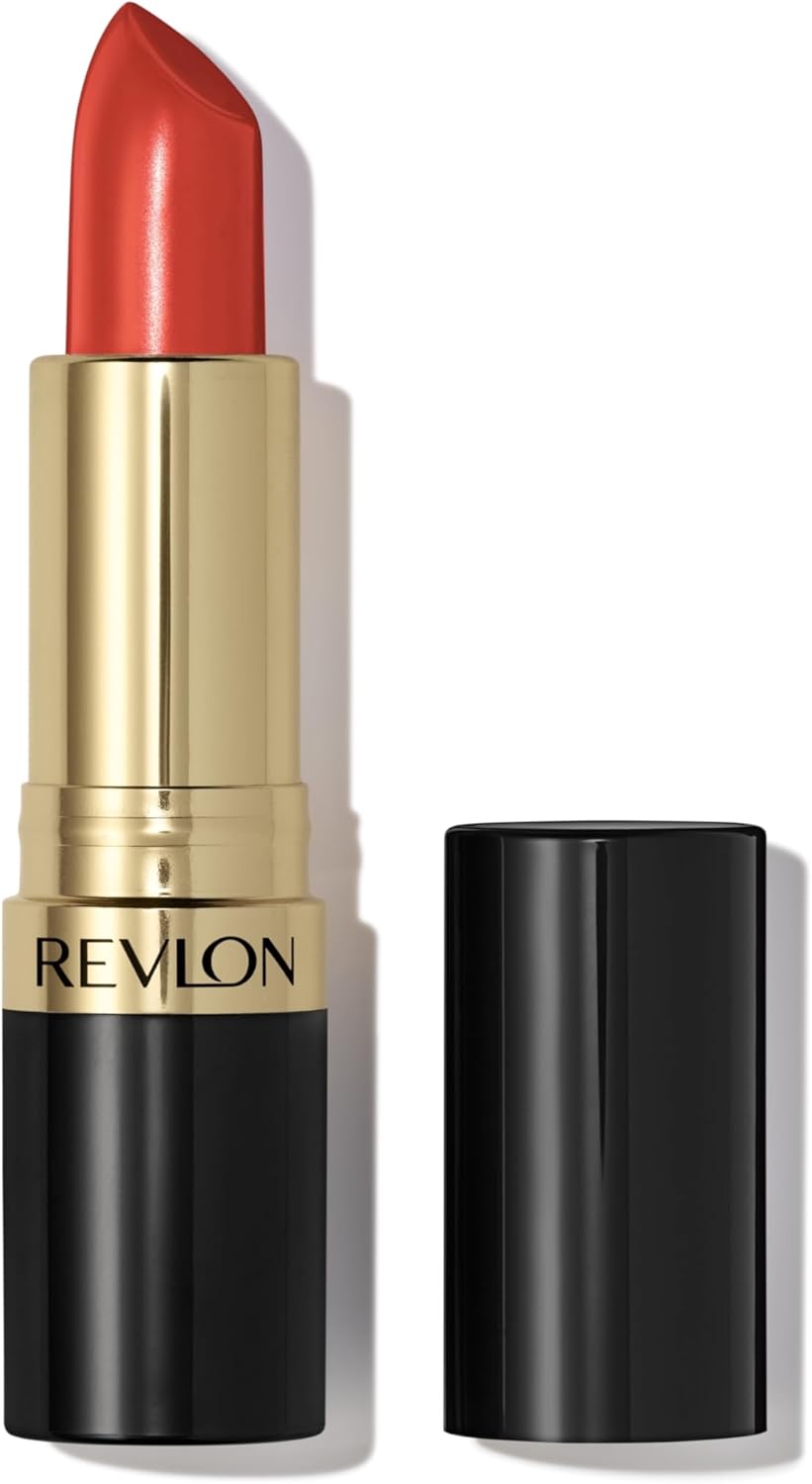 REVLON Lipstick, Super Lustrous Lipstick, Creamy Formula For Soft, Fuller-Looking Lips, Moisturized Feel, 755 Bare It All, 0.15 oz
