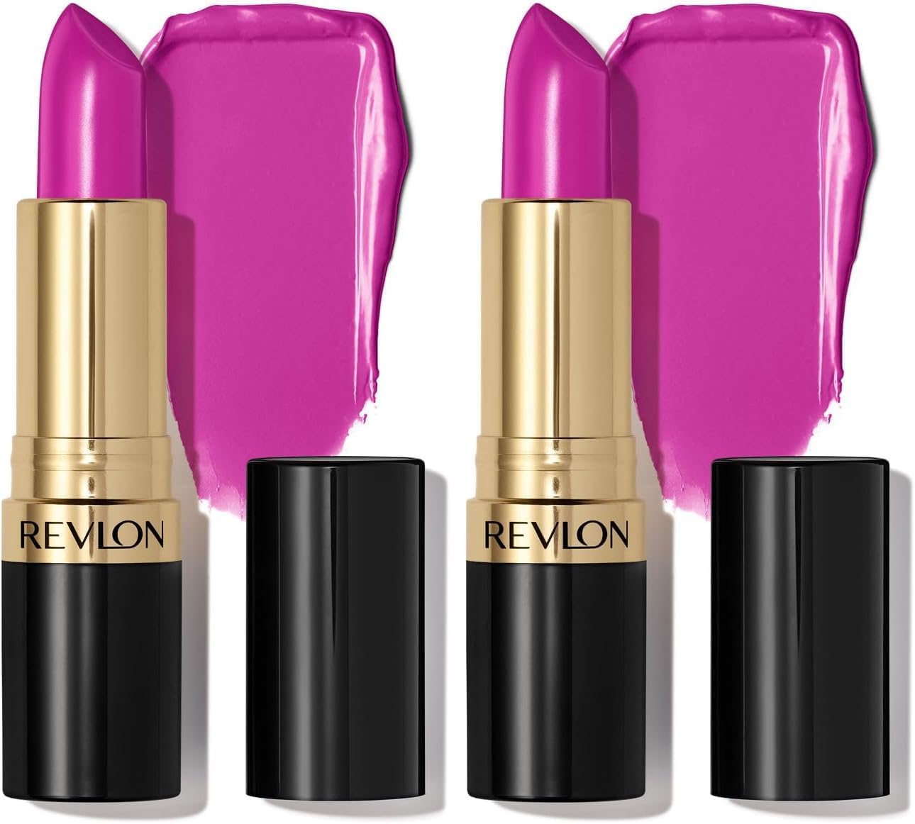 REVLON Lipstick, Super Lustrous Lipstick, Creamy Formula For Soft, Fuller-Looking Lips, Moisturized Feel, 755 Bare It All, 0.15 oz