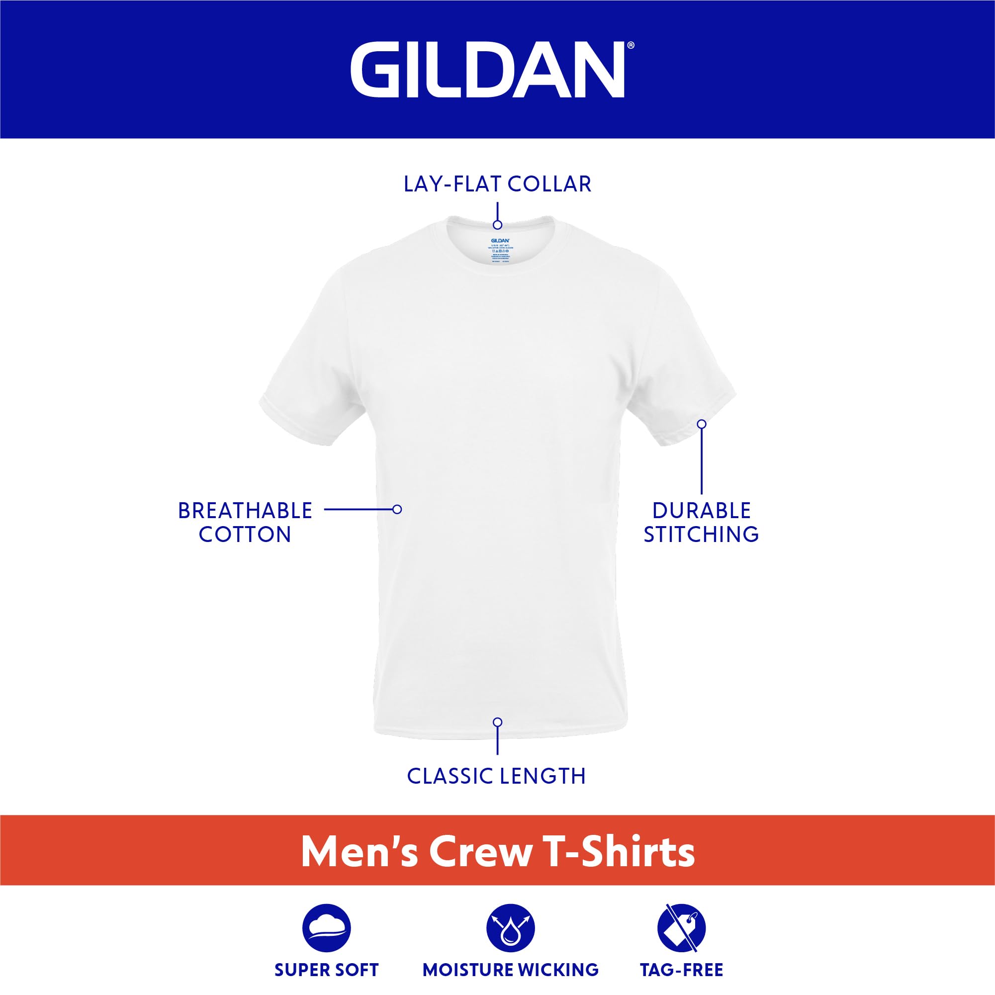 Gildan Mens Platinum Crew T-Shirts