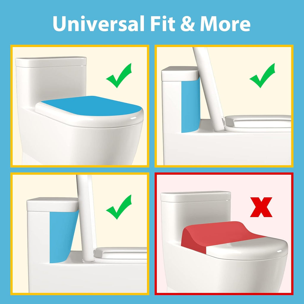 4our Kiddies Baby Toilet Lock for Child Safety, Baby Proof Toilet Seat Lock with Extra Pallet Fit for Most Standard Toilet, Easy Intallation Toilet Lid Lock with Extra 3M Adhesive