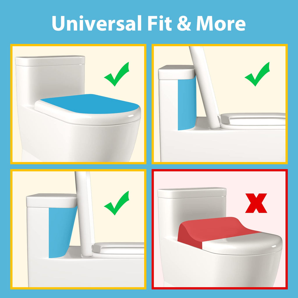 4our Kiddies Baby Toilet Lock for Child Safety, Baby Proof Toilet Seat Lock with Extra Pallet Fit for Most Standard Toilet, Easy Intallation Toilet Lid Lock with Extra 3M Adhesive (1 Pack)