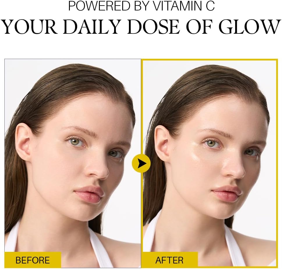 Visage de femme avec éclat uniforme, application de sérum