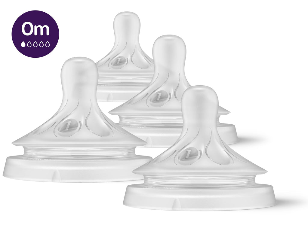 Philips Avent Natural Response Nipples, Extra Fast Flow (Flow 5), 6m+, 4-pack, SCY965/44