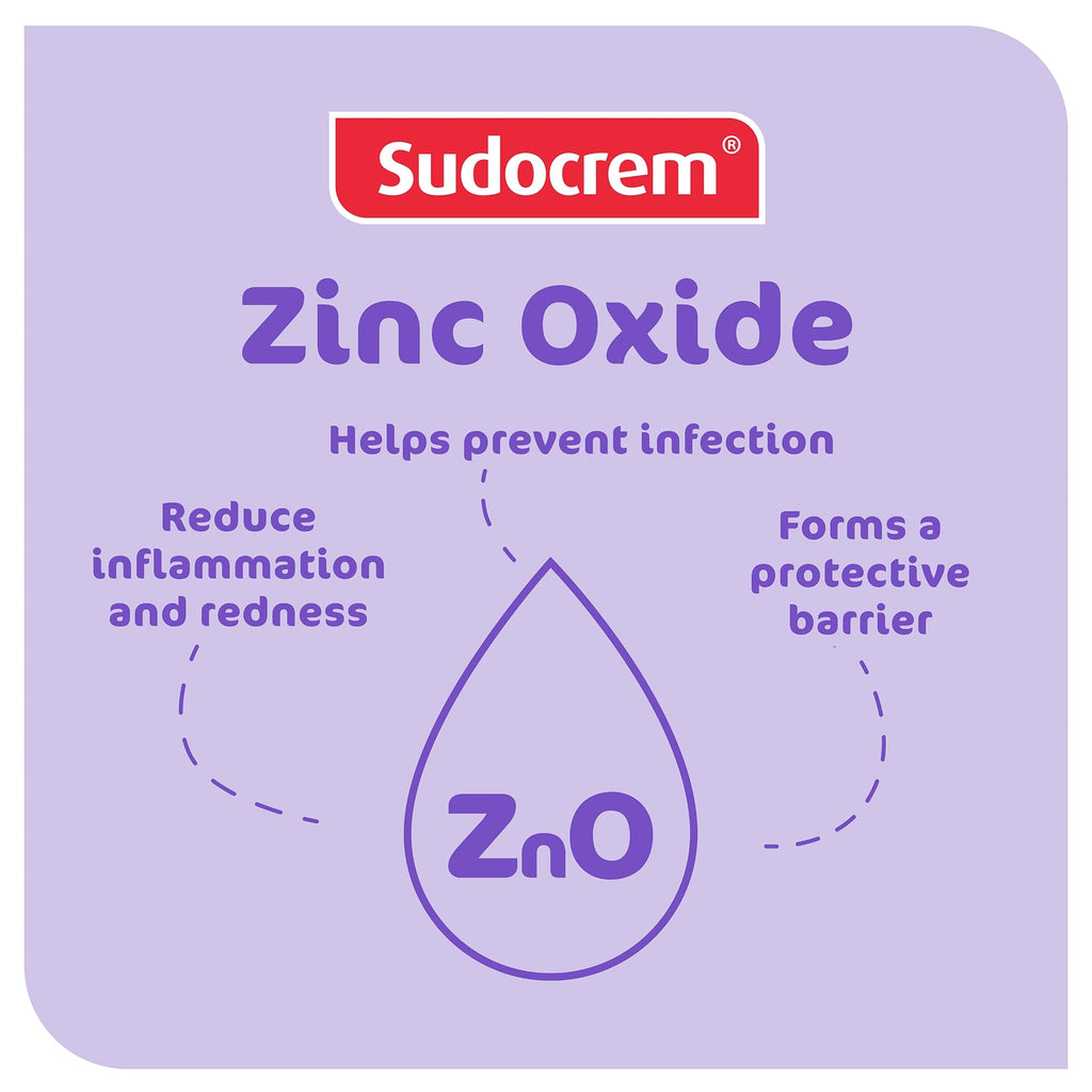 Sudocrem - Diaper Rash Cream for Baby, Soothes, Heals, and Protects, Relief and Treatment of Diaper Rash, Zinc Oxide Cream - 250g