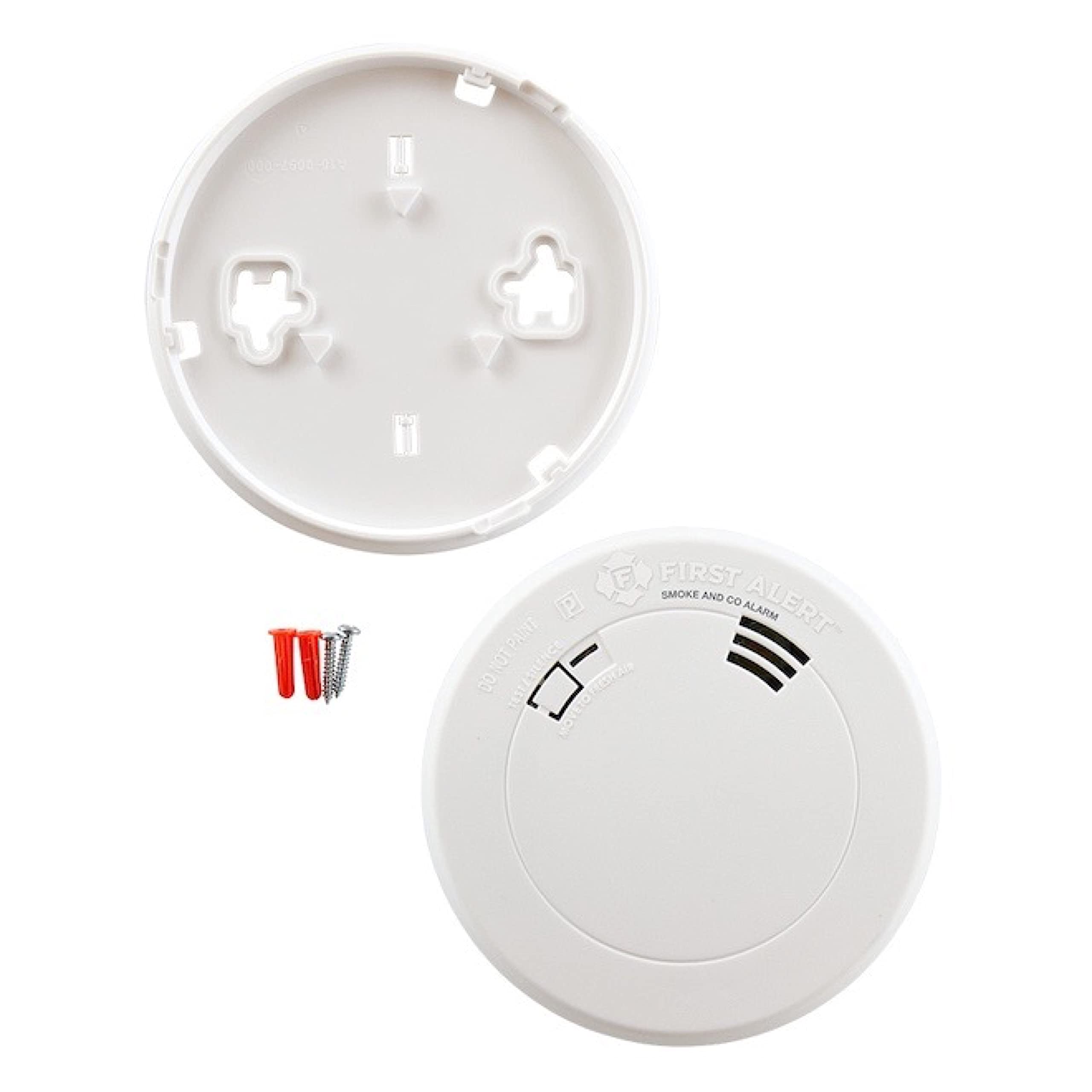 First Alert 10 Year Battery Smoke and Carbon Monoxide Alarm with Voice Alert, White, PRC710VA-6