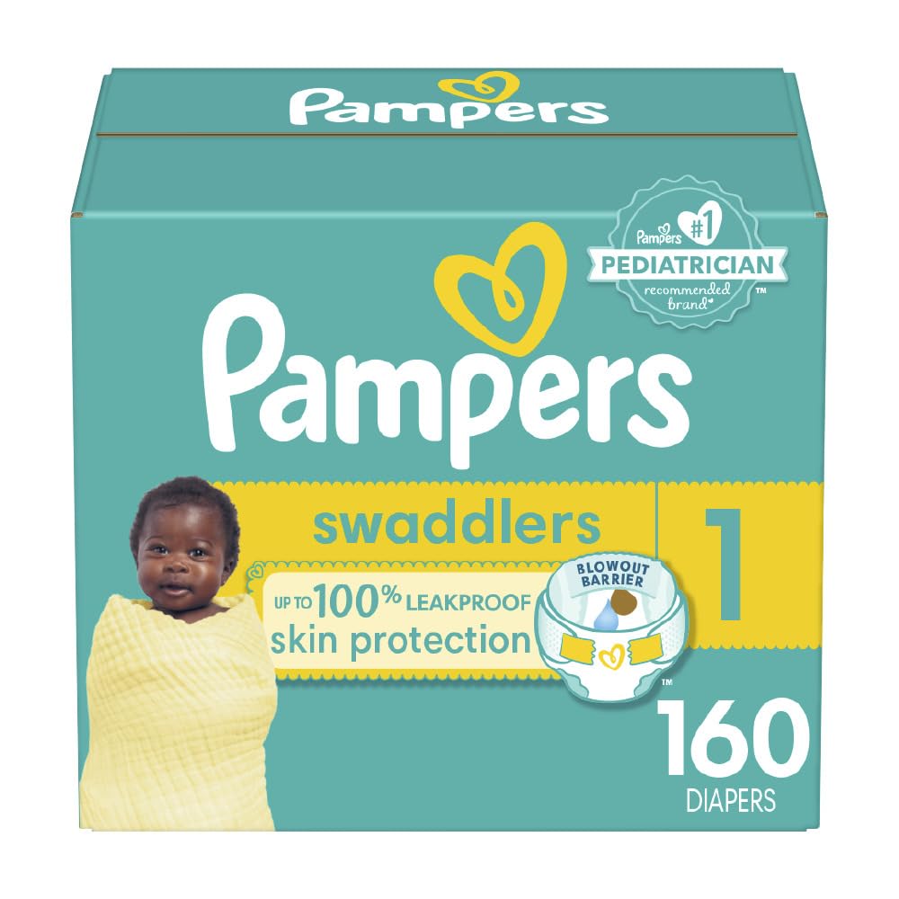 Pampers, Swaddlers Diapers, Ultra Absorbent Disposable Infant Diaper, Size 5 (12.25+ kg), 100 Count