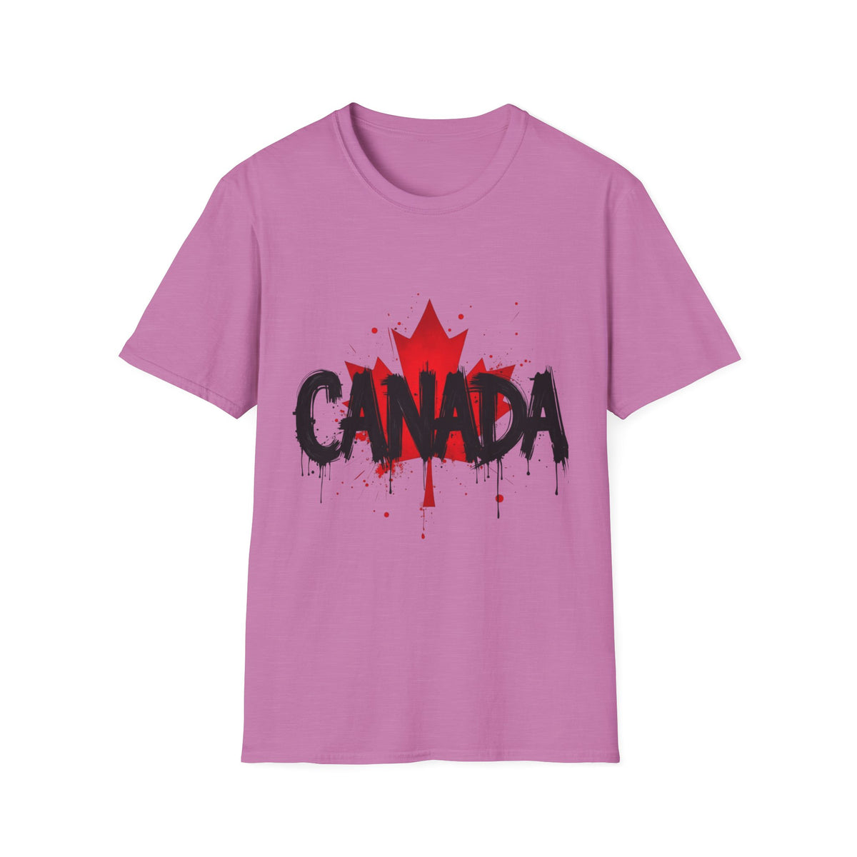 Canada Maple Leaf Unisex Softstyle T-Shirt | Canada Day, Canada Gift, Graphic Tee, Landscape Apparel, Travel Shirt