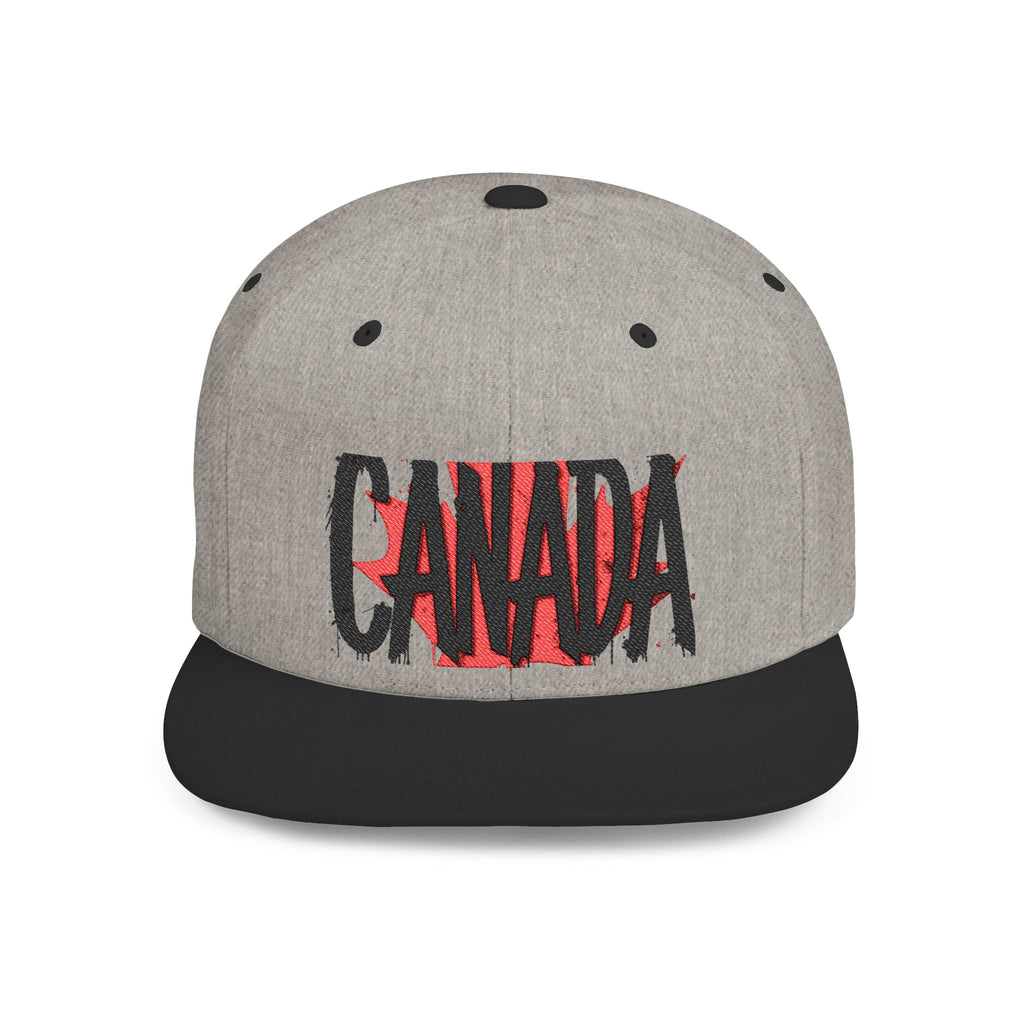 Canada Flat Bill Snapback Cap, Trendy Canada Hat, Stylish Gift, casquette