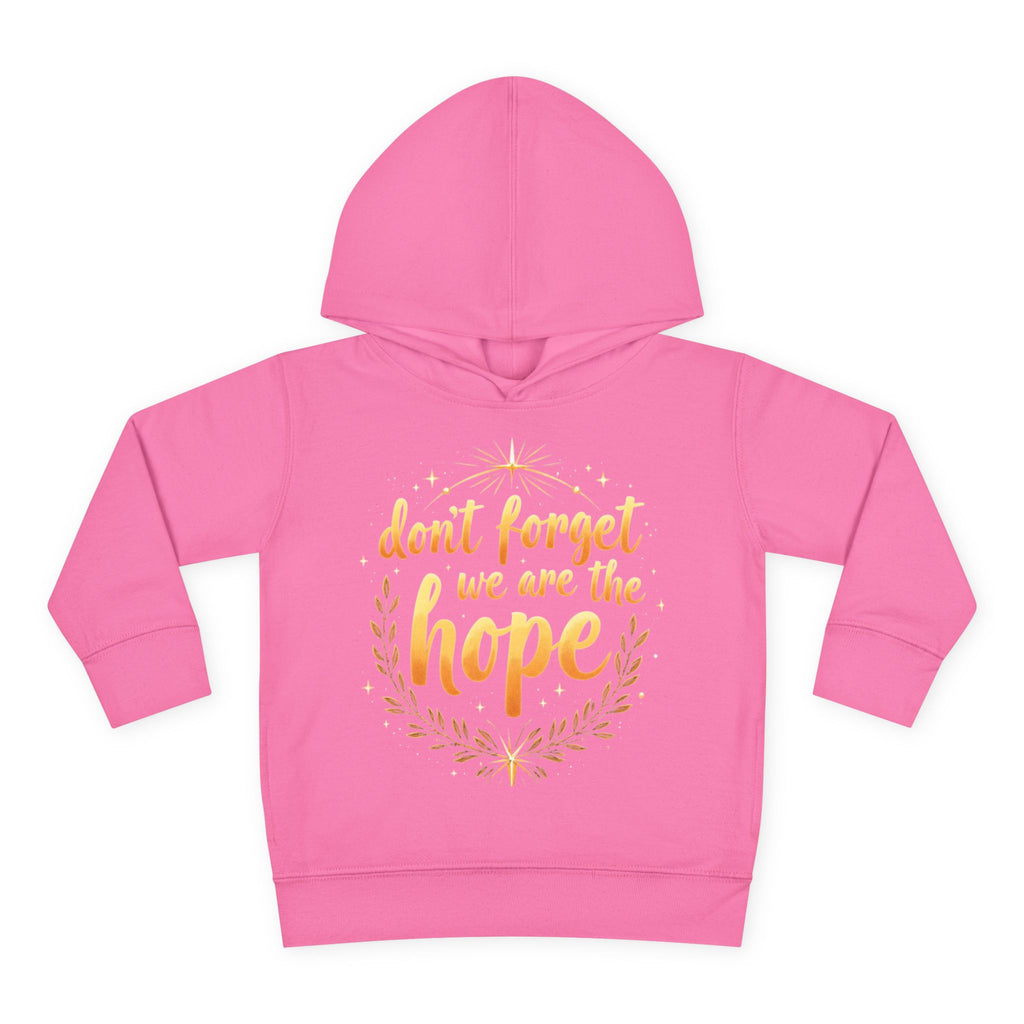 Hopeful Toddler Pullover Fleece Hoodie, Cute Youth Sweatshirt, Inspirational Kids Gear, Cozy Children’s Apparel, Perfect Gift for Birthdays