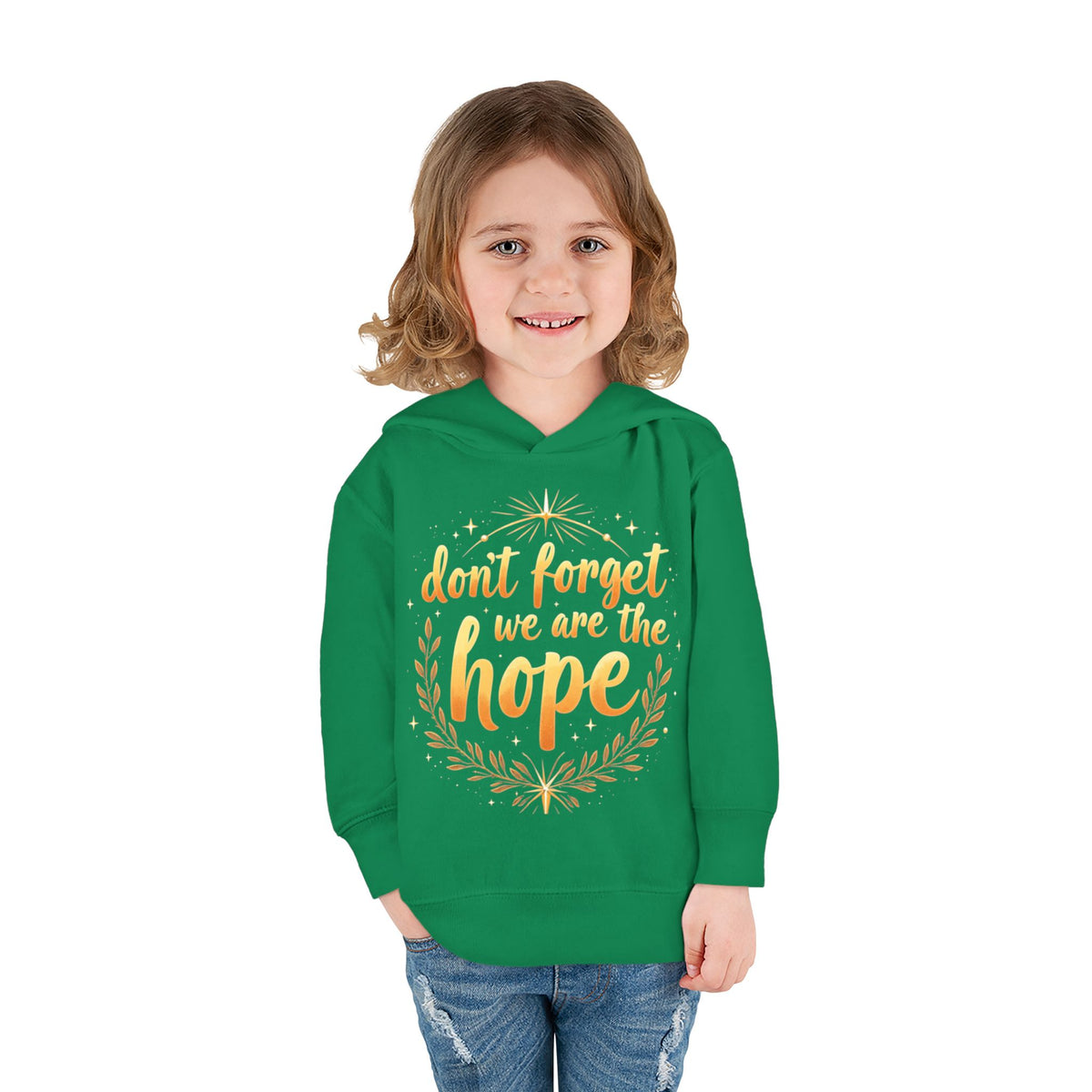 Hopeful Toddler Pullover Fleece Hoodie, Cute Youth Sweatshirt, Inspirational Kids Gear, Cozy Children’s Apparel, Perfect Gift for Birthdays