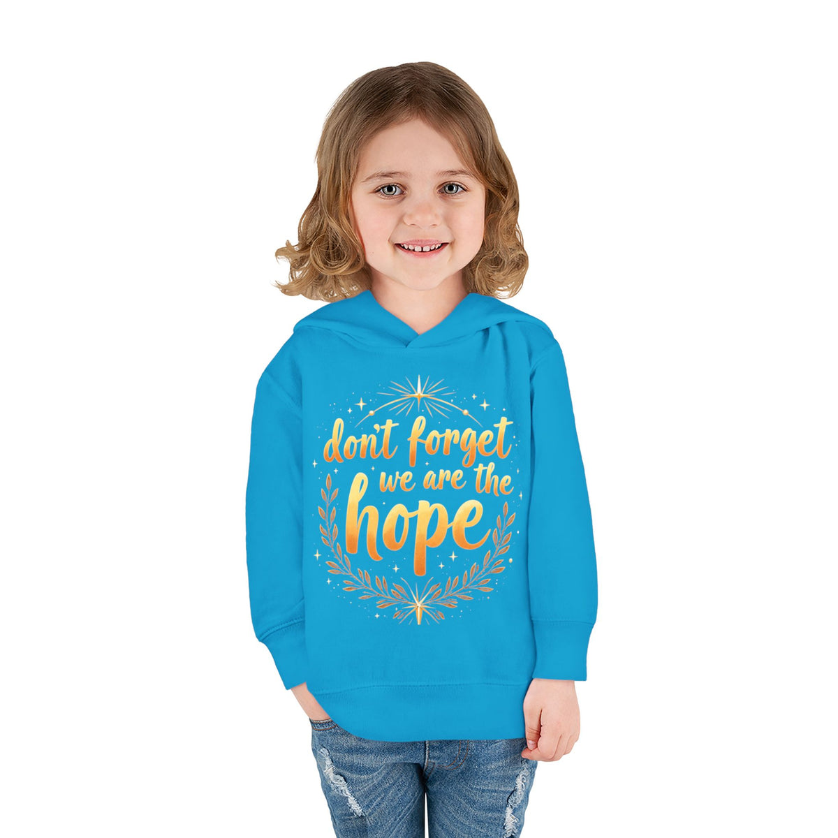 Hopeful Toddler Pullover Fleece Hoodie, Cute Youth Sweatshirt, Inspirational Kids Gear, Cozy Children’s Apparel, Perfect Gift for Birthdays