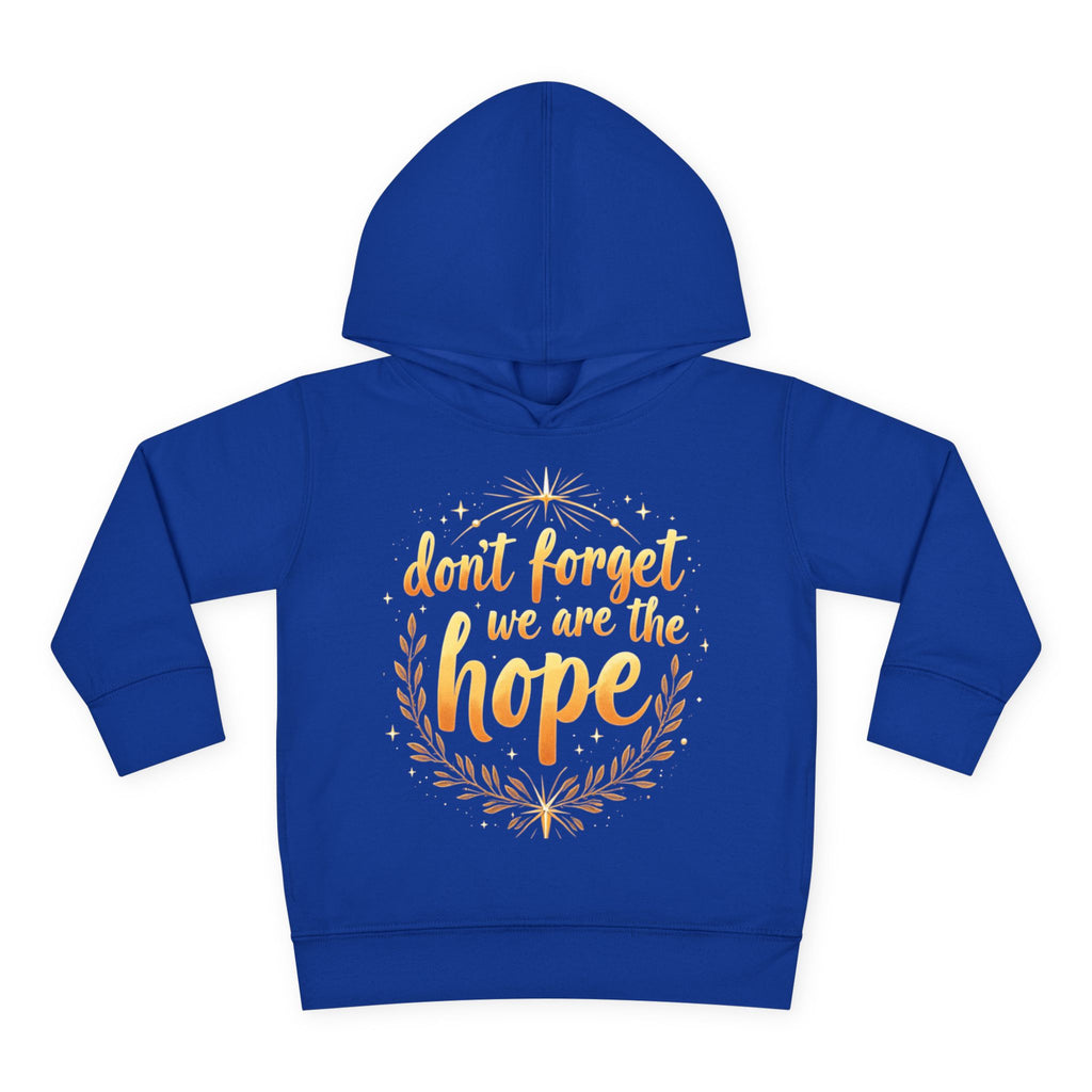Hopeful Toddler Pullover Fleece Hoodie, Cute Youth Sweatshirt, Inspirational Kids Gear, Cozy Children’s Apparel, Perfect Gift for Birthdays