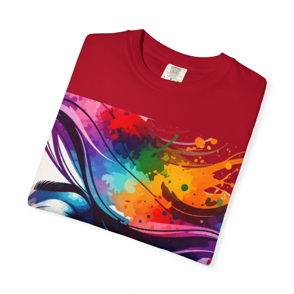 Vibrant Artistic T-Shirt for Creative Souls, Unisex Graphic Tee, Colorful Art Apparel, Perfect Gift for Art Lovers, Summer Fashion