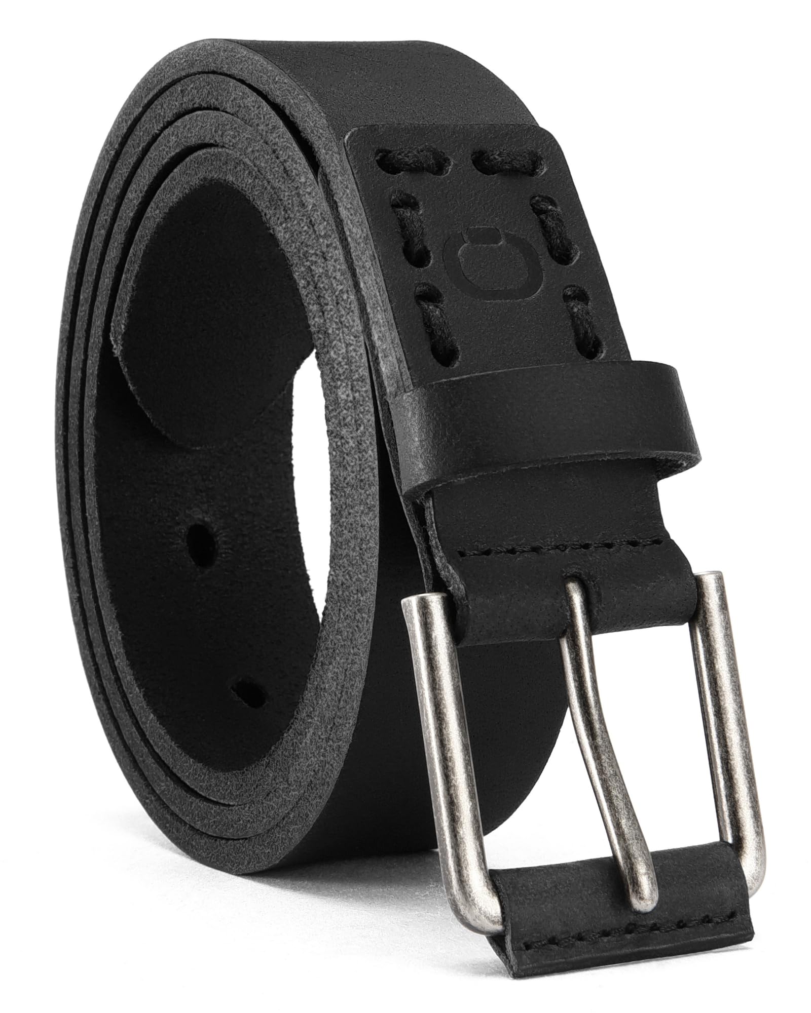 CHAOREN Leather Kids Belt - 1 1/8" Handmade Leather Boys Belt - Ideal for Casual and Dress Wear