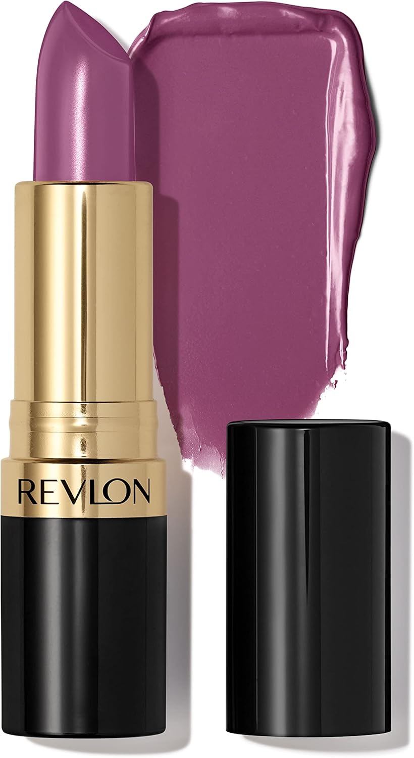 REVLON Lipstick, Super Lustrous Lipstick, Creamy Formula For Soft, Fuller-Looking Lips, Moisturized Feel, 755 Bare It All, 0.15 oz