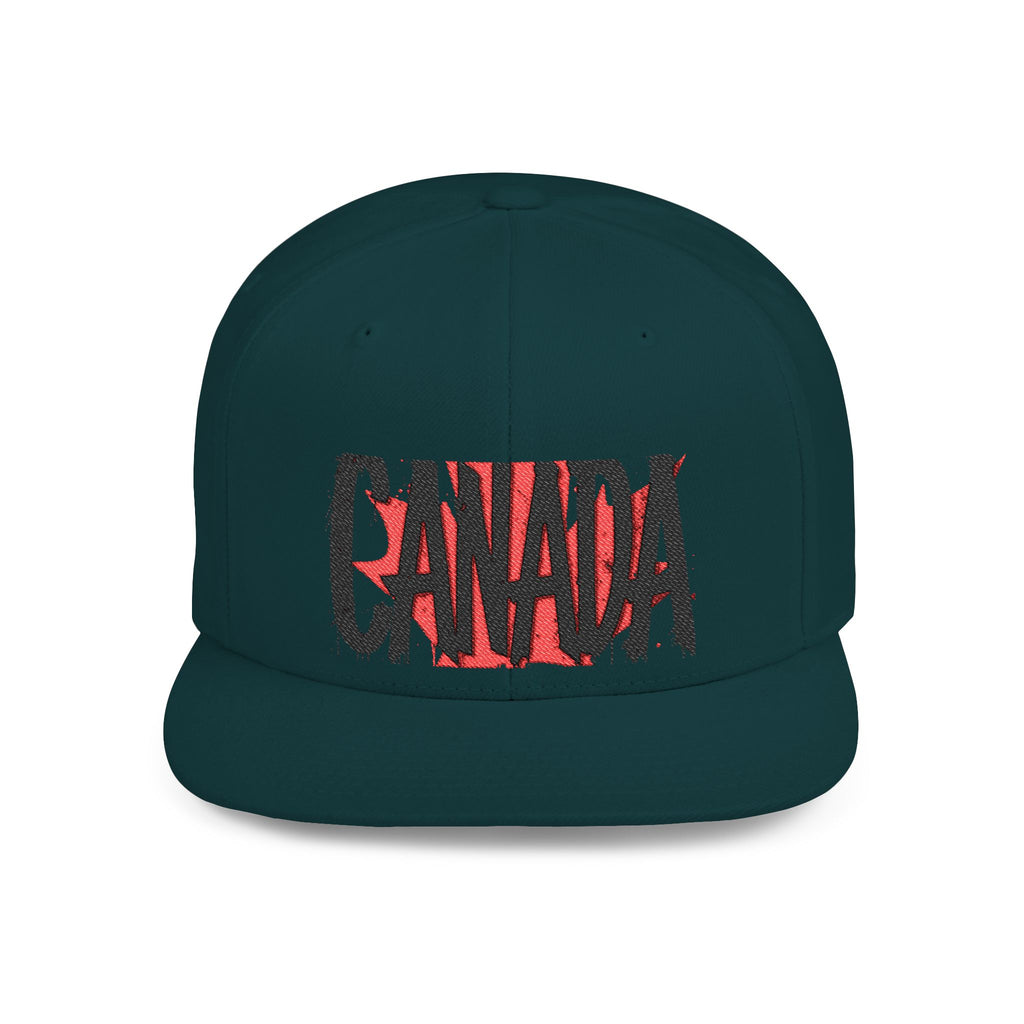 Canada Flat Bill Snapback Cap, Trendy Canada Hat, Stylish Gift, casquette