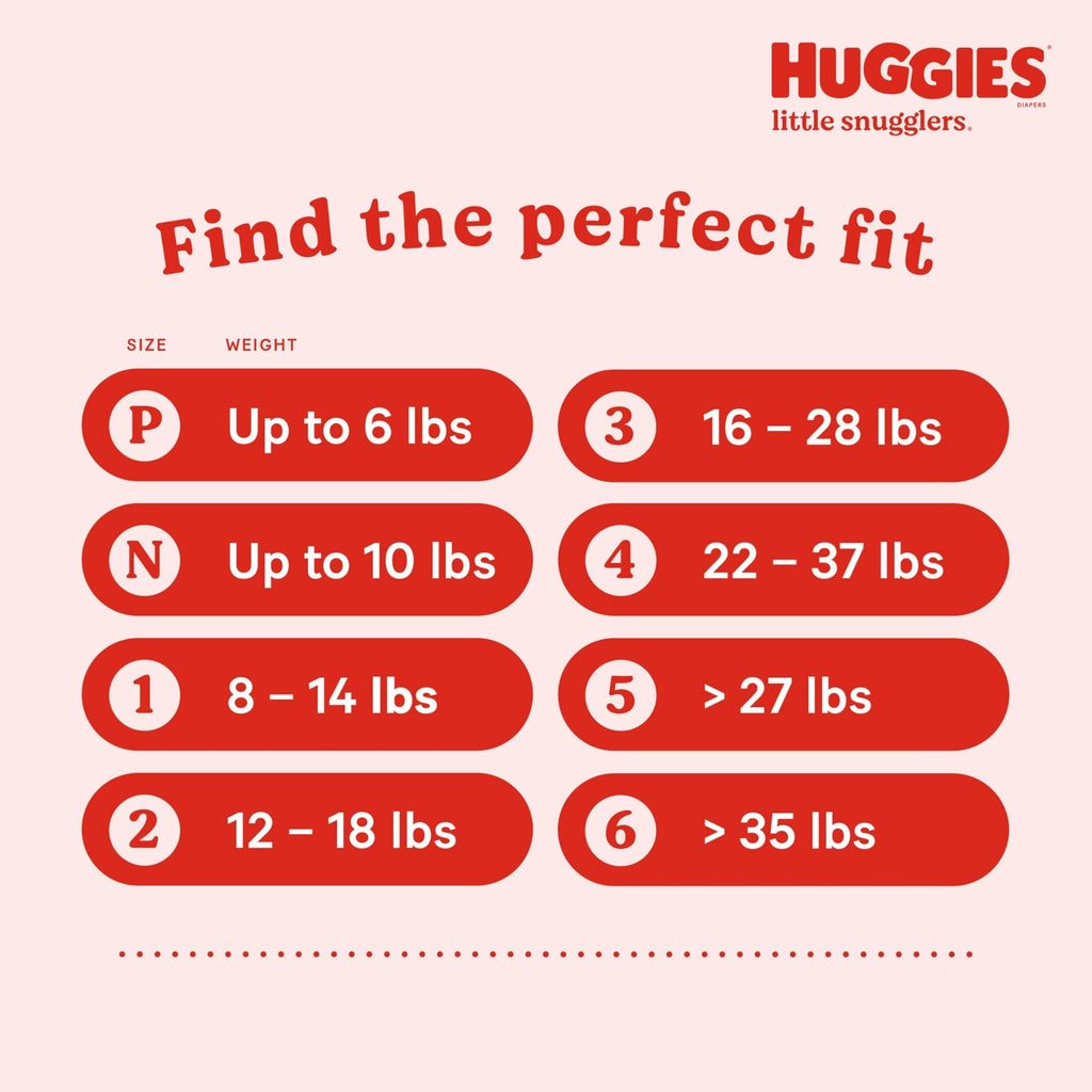 HUGGIES Newborn Diapers - HUGGIES Little Snugglers Disposable Baby Diapers, 84ct, Giga Pack