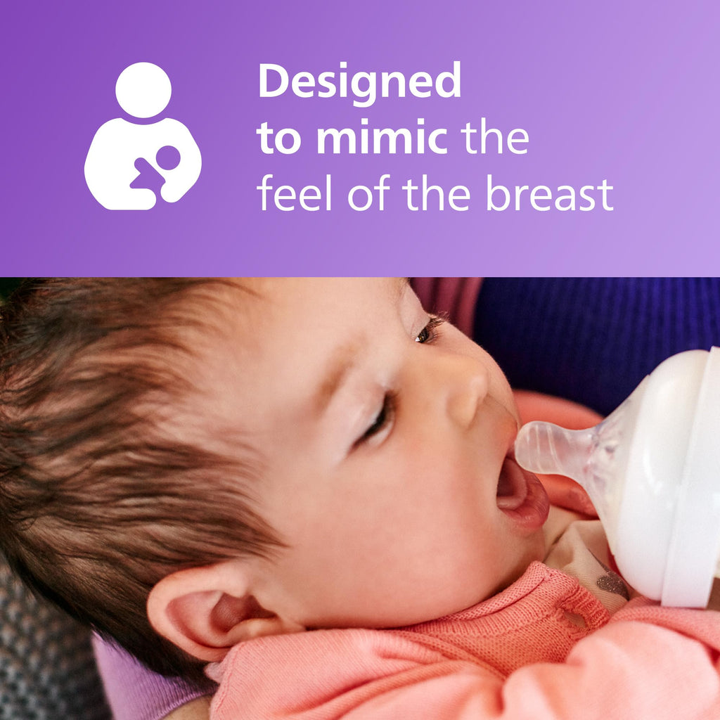 Philips Avent Natural Response Nipples, Extra Fast Flow (Flow 5), 6m+, 4-pack, SCY965/44