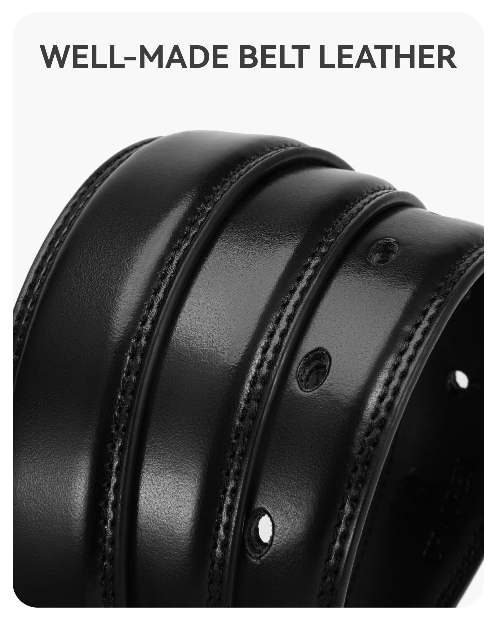 CHAOREN Kids Belt - 1 1/8" Leather Boys Belt for Dress - Perfect Companion to Youth Formal Outfit