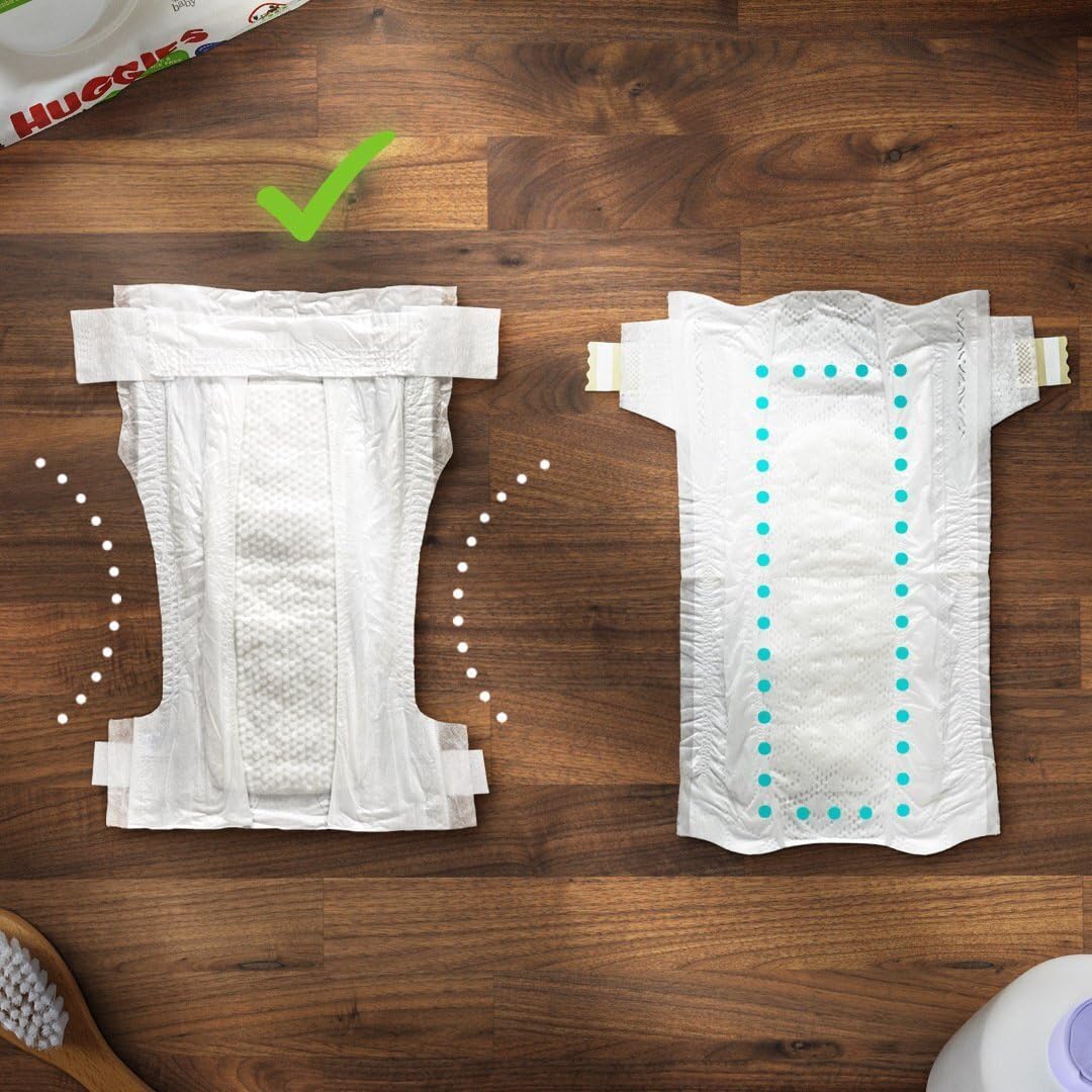 HUGGIES Newborn Diapers - HUGGIES Little Snugglers Disposable Baby Diapers, 84ct, Giga Pack