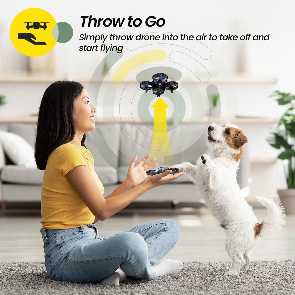Holy Stone Mini Drone for Kids and Beginners RC Nano Quadcopter Indoor Small Helicopter Plane with Auto Hovering, 3D Flip, Headless Mode and 3 Batteries, Great Gift Toy for Boys and Girls