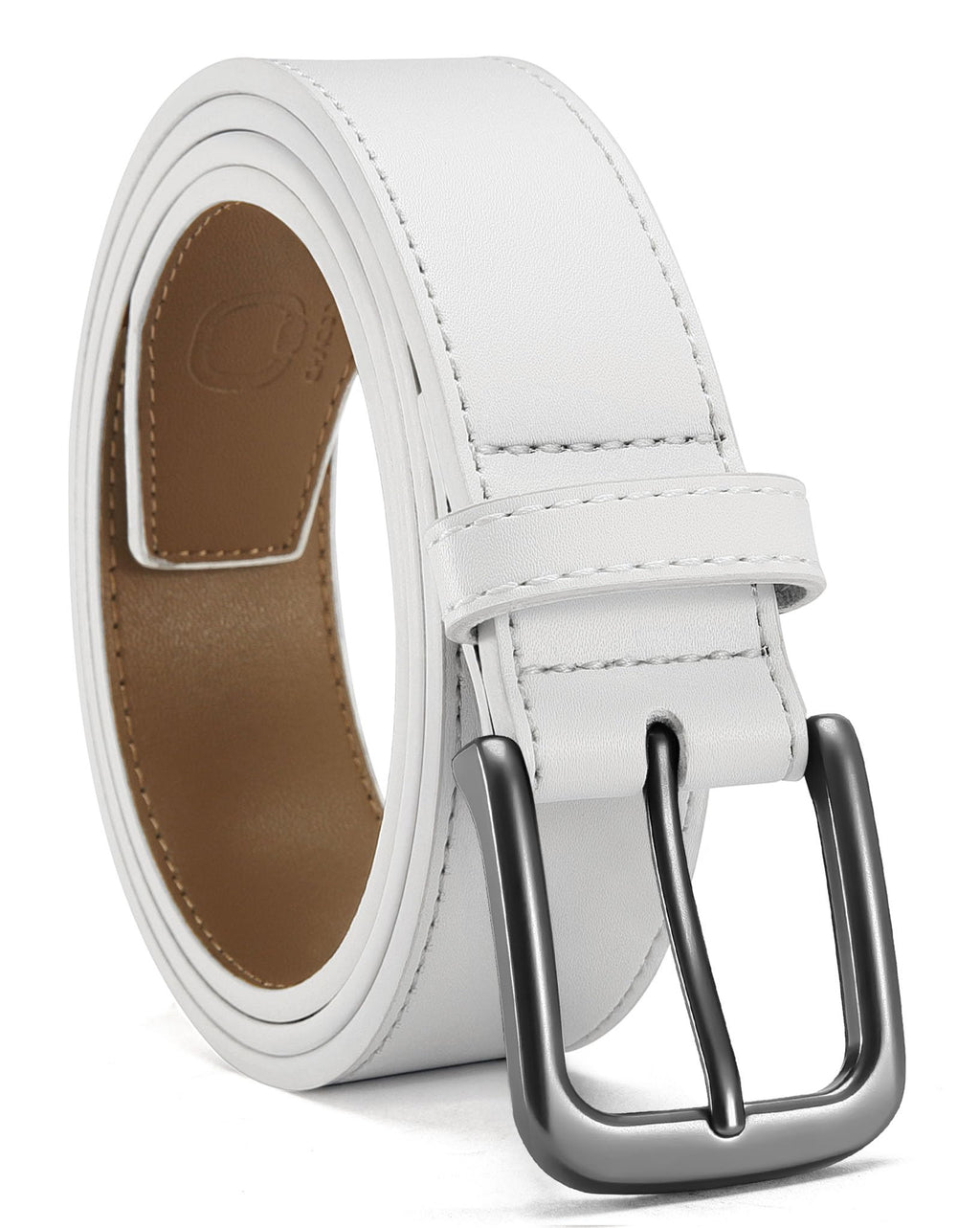 CHAOREN Mens Belts Leather - 35mm Genuine Leather Belts for Men - Ideal Match for Casual Jeans