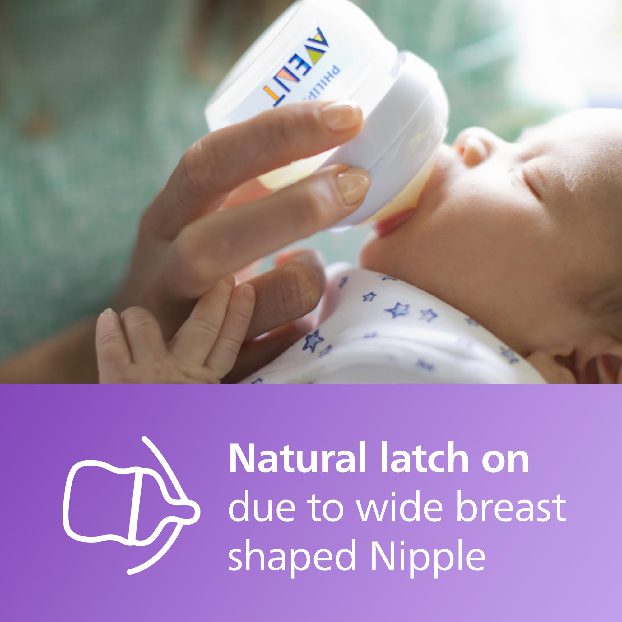 Philips Avent Natural Response Nipples, Extra Fast Flow (Flow 5), 6m+, 4-pack, SCY965/44
