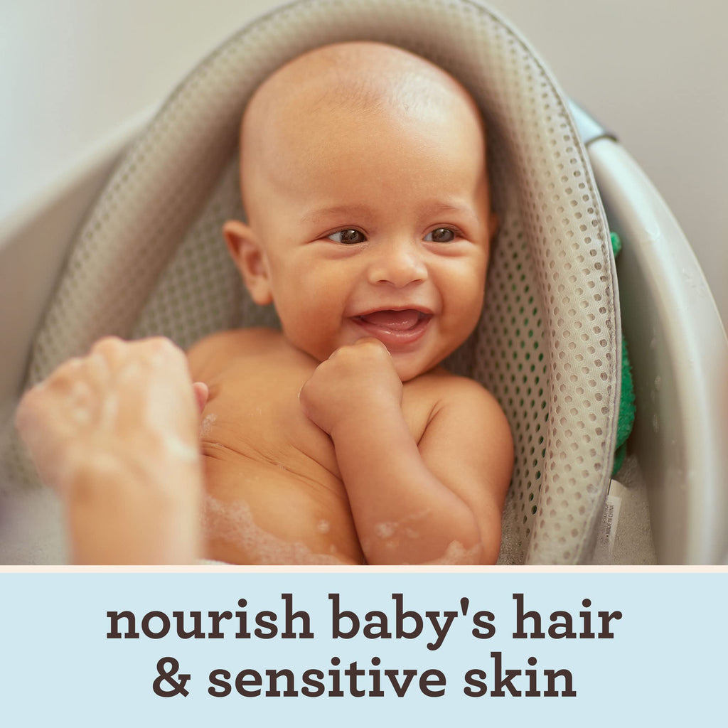Aveeno Baby Wash and Shampoo - Gentle 2-in-1 Body Wash with Natural Oat Extract for Sensitive Skin - Tear-Free, Hypoallergenic Cleanser, Free from Parabens, Sulfates & Dyes - 975ml