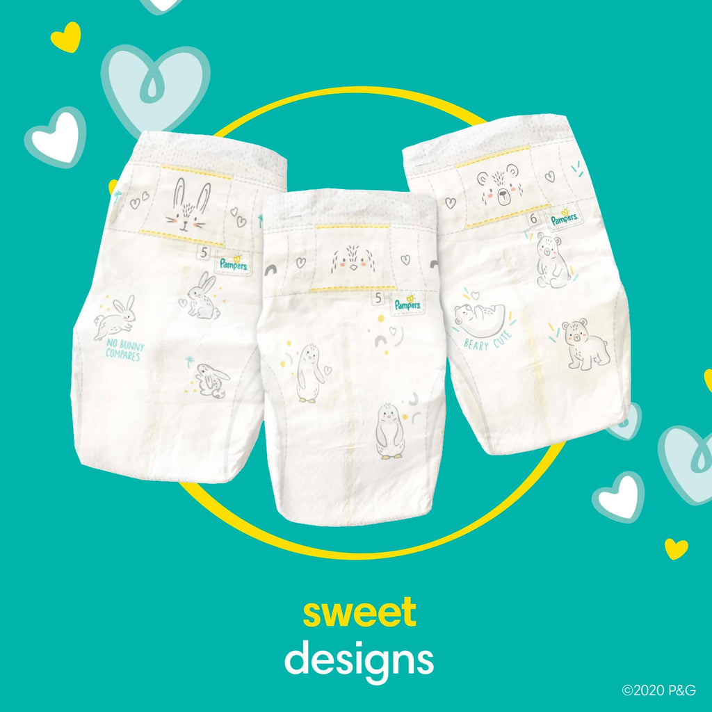 Pampers Swaddlers Diapers, Size 4 (15-34 lbs), 150 Count, Absorbent, Keeps Baby Dry and Comfortable, Skin Safe Disposable Baby Diaper