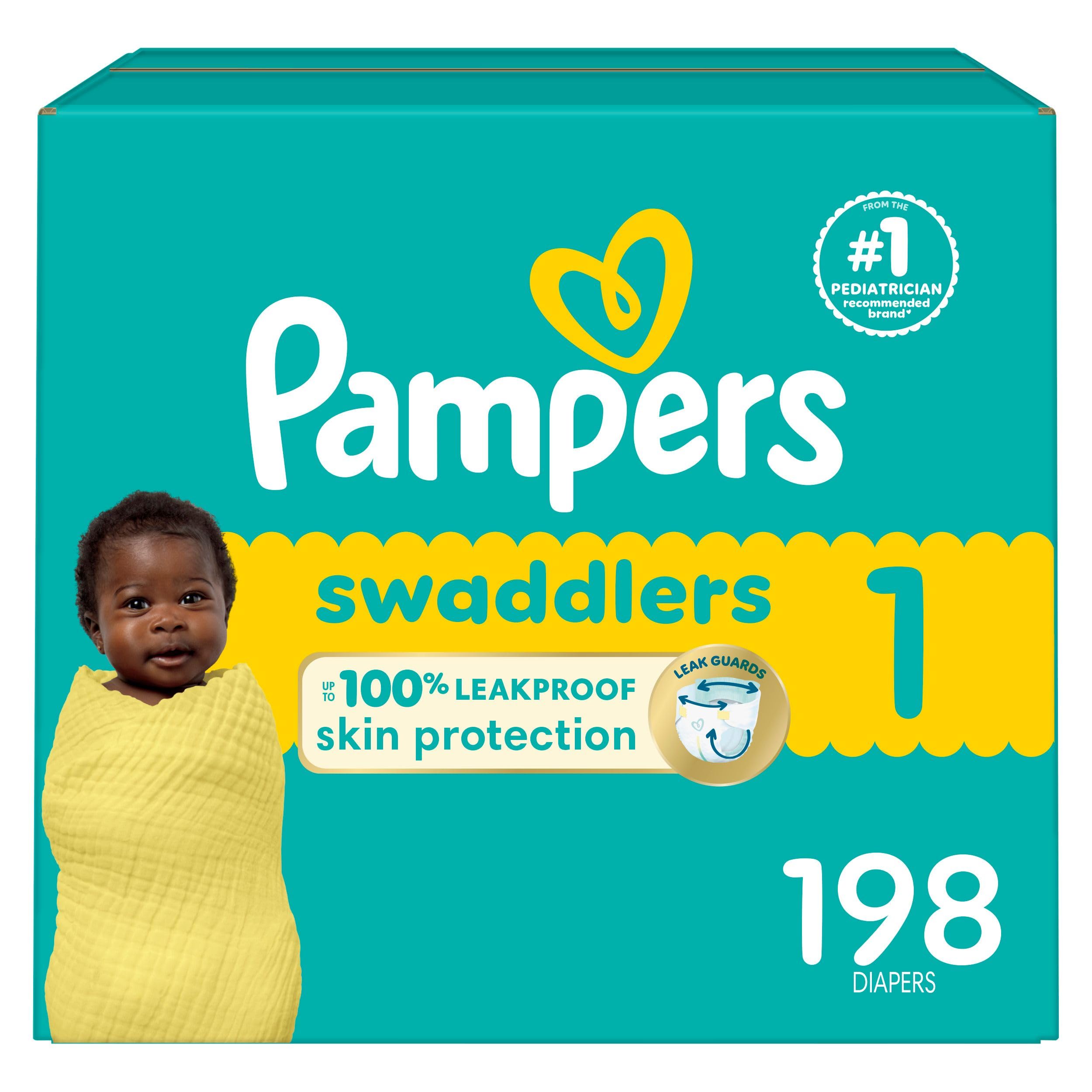 Pampers Swaddlers Diapers, Size 4 (15-34 lbs), 150 Count, Absorbent, Keeps Baby Dry and Comfortable, Skin Safe Disposable Baby Diaper