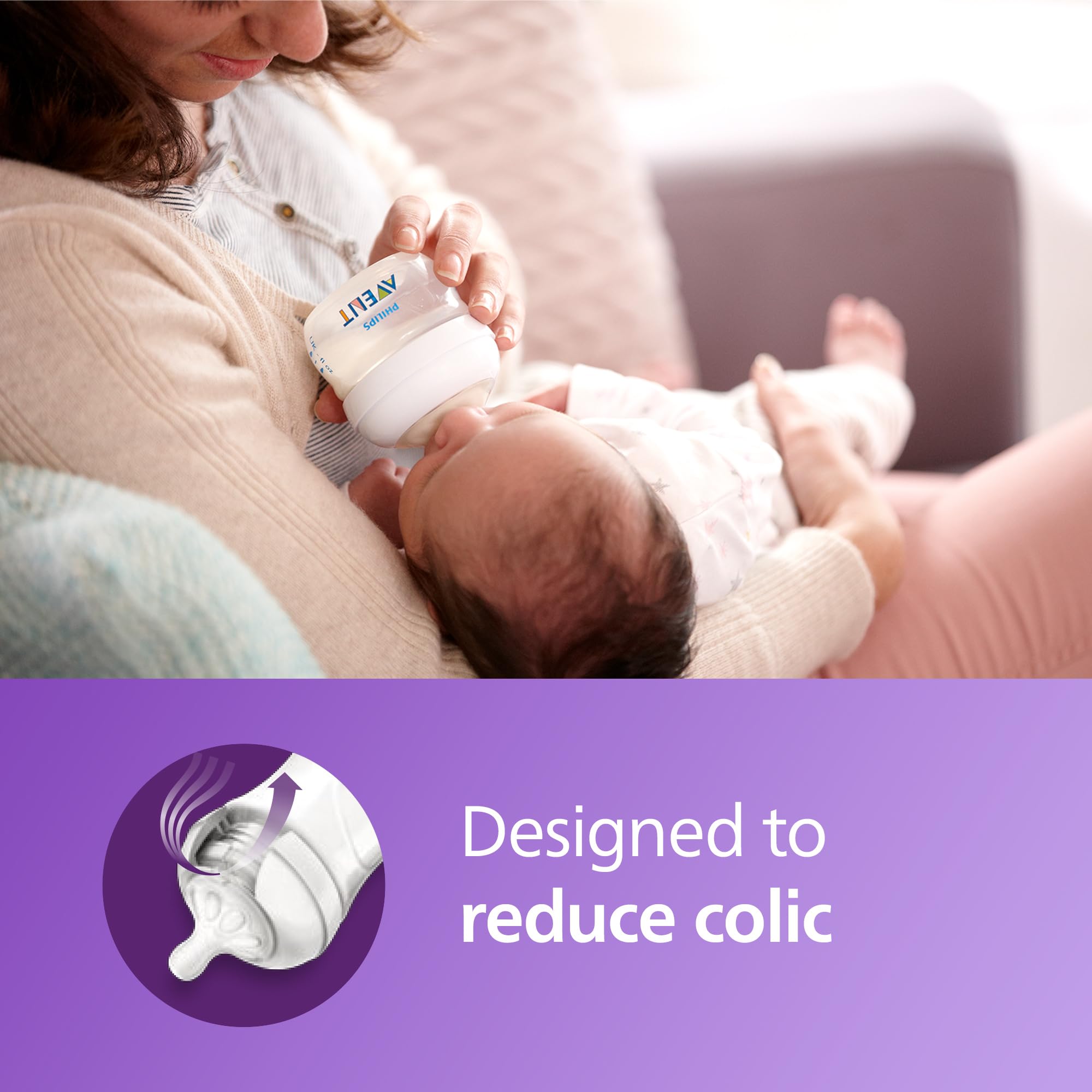 Philips Avent Natural Response Nipples, Extra Fast Flow (Flow 5), 6m+, 4-pack, SCY965/44