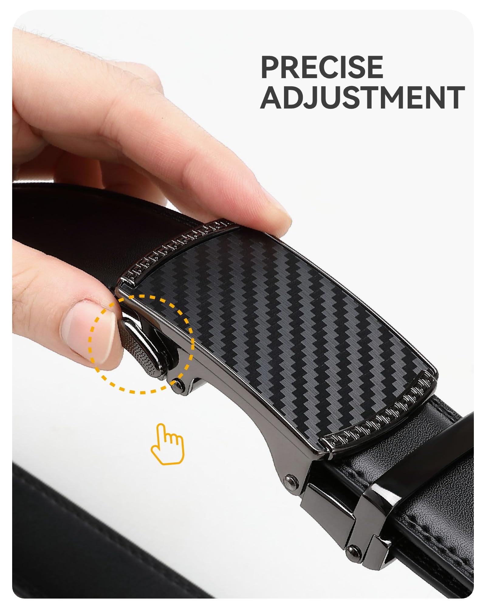 CHAOREN Kids Belt, 1 1/4" Ratchet Boys Belt with Dress Leather, Adjustable for Casual and Formal Wear