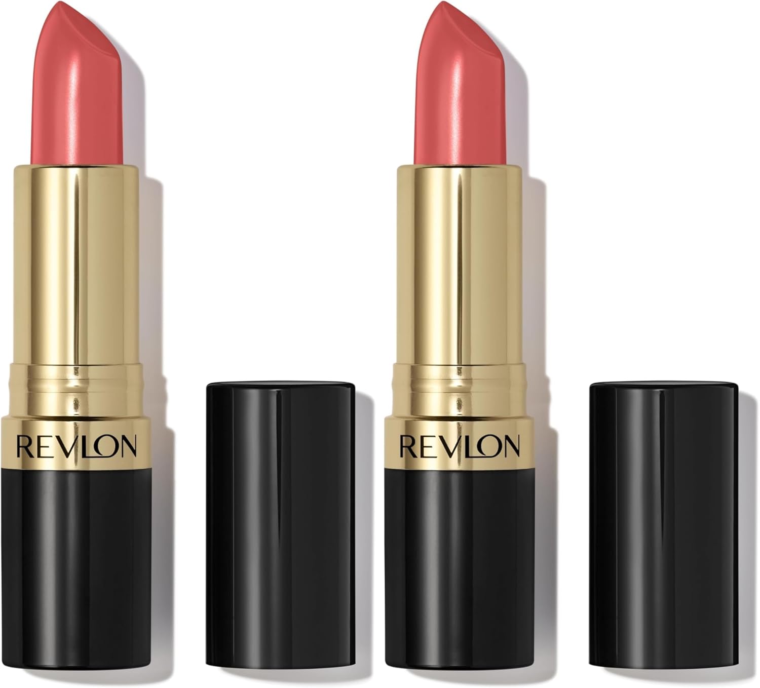 REVLON Lipstick, Super Lustrous Lipstick, Creamy Formula For Soft, Fuller-Looking Lips, Moisturized Feel, 755 Bare It All, 0.15 oz