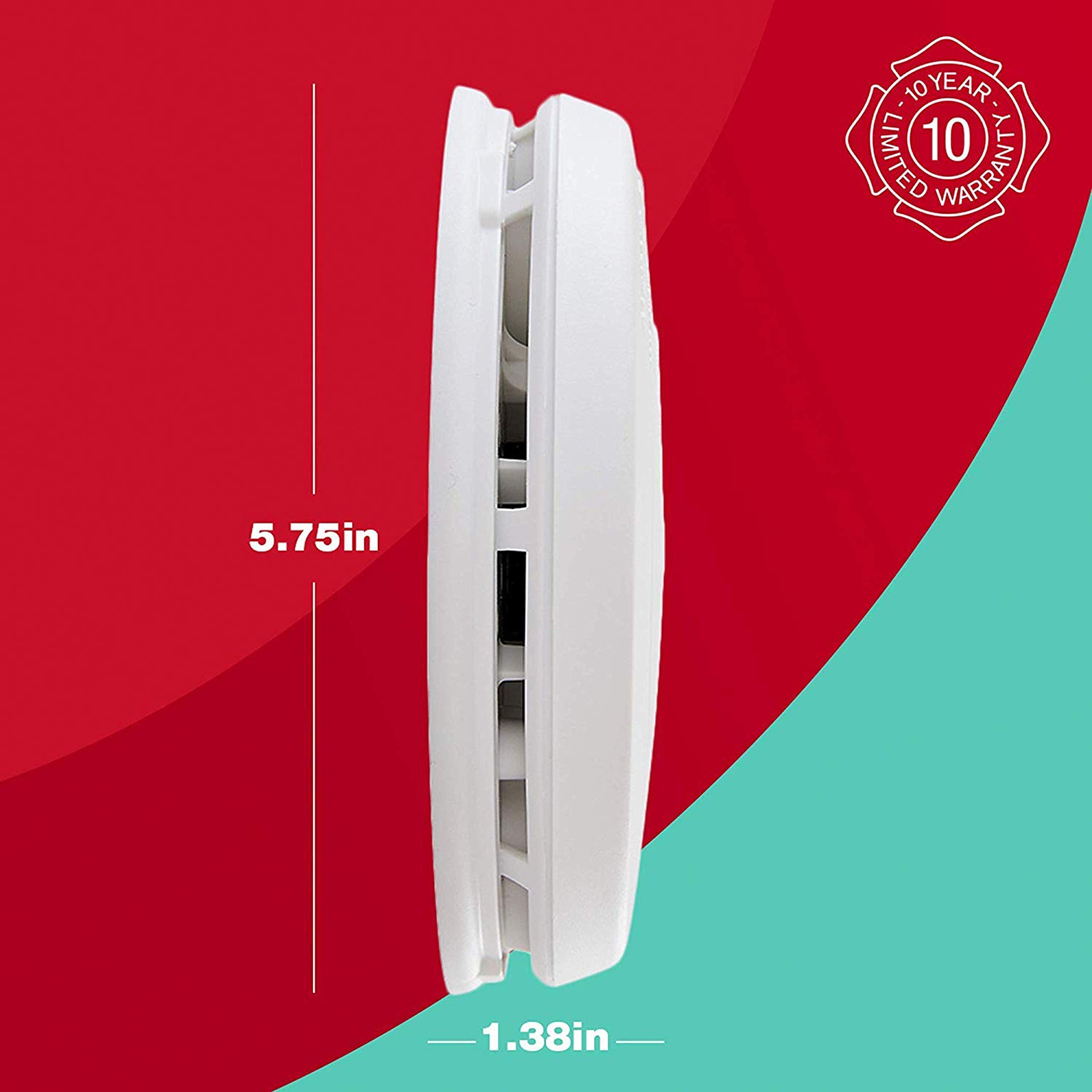 First Alert 10 Year Battery Smoke and Carbon Monoxide Alarm with Voice Alert, White, PRC710VA-6